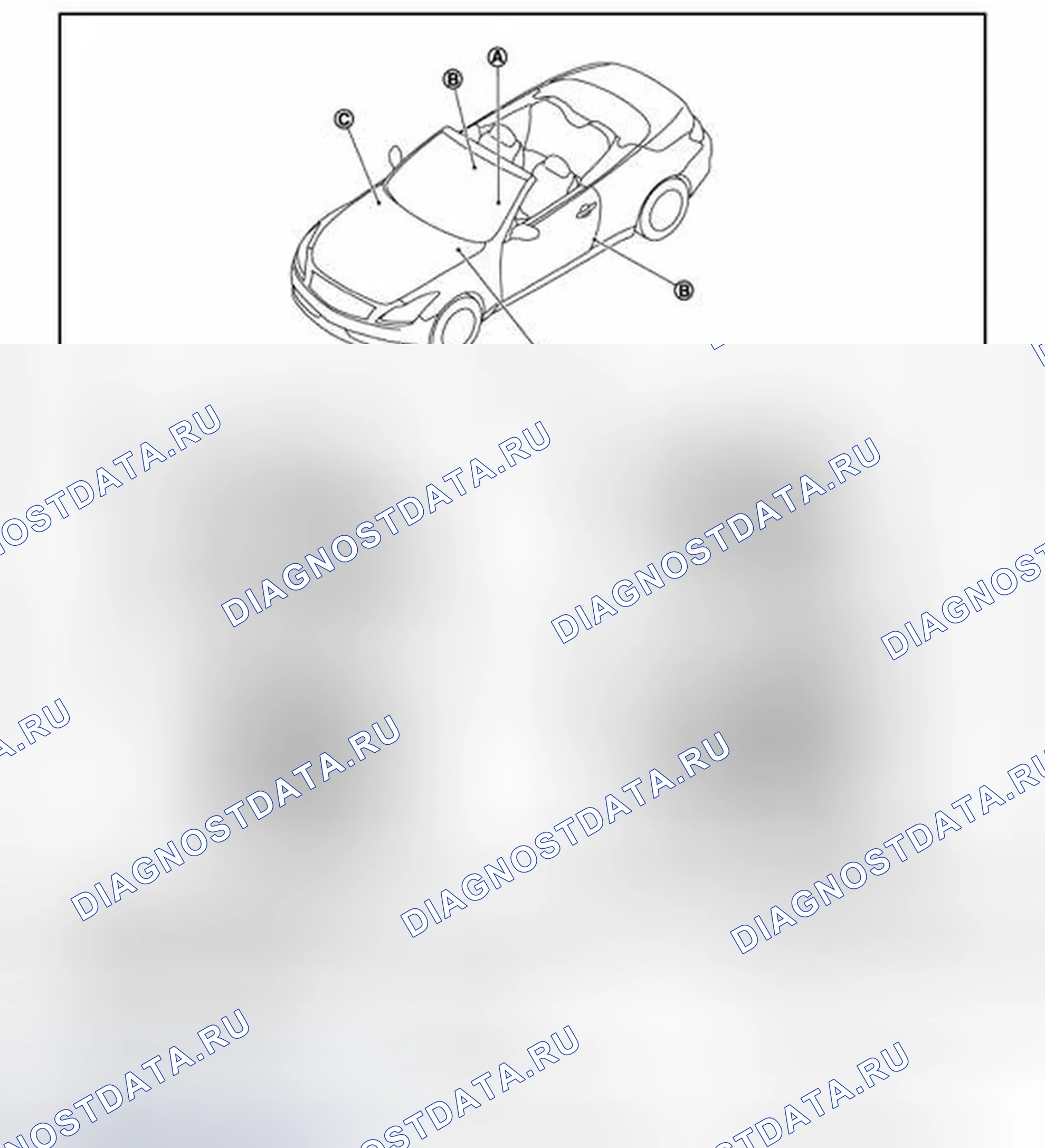 Рис. 13: Расположение компонентов. Infiniti G37 IV рестайлинг
