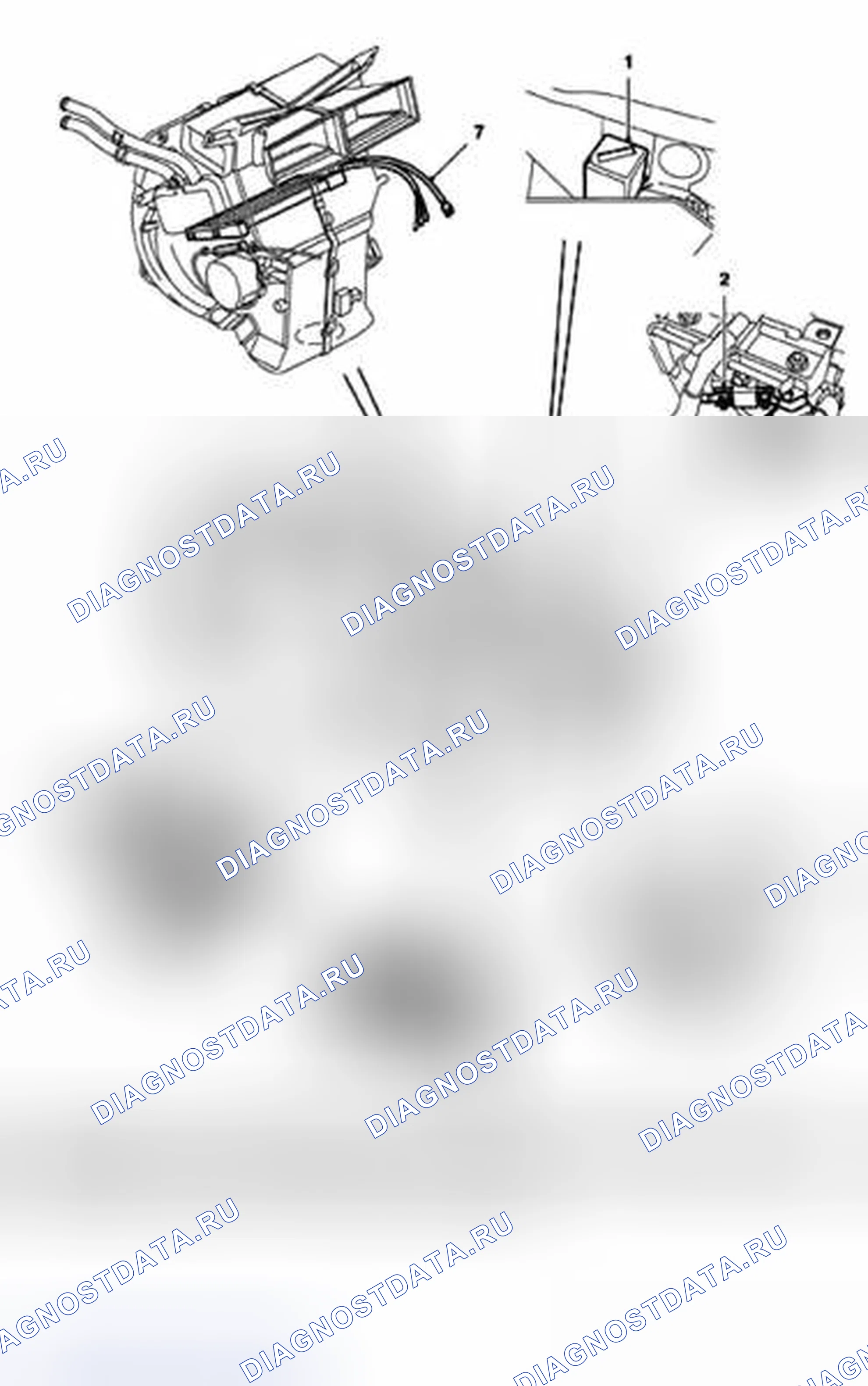 Рис. 35: КОМПОНОВКА КОМПОНЕНТОВ СИСТЕМЫ НАГРЕВАТЕЛЕЙ PTC. Land Rover Freelander L314