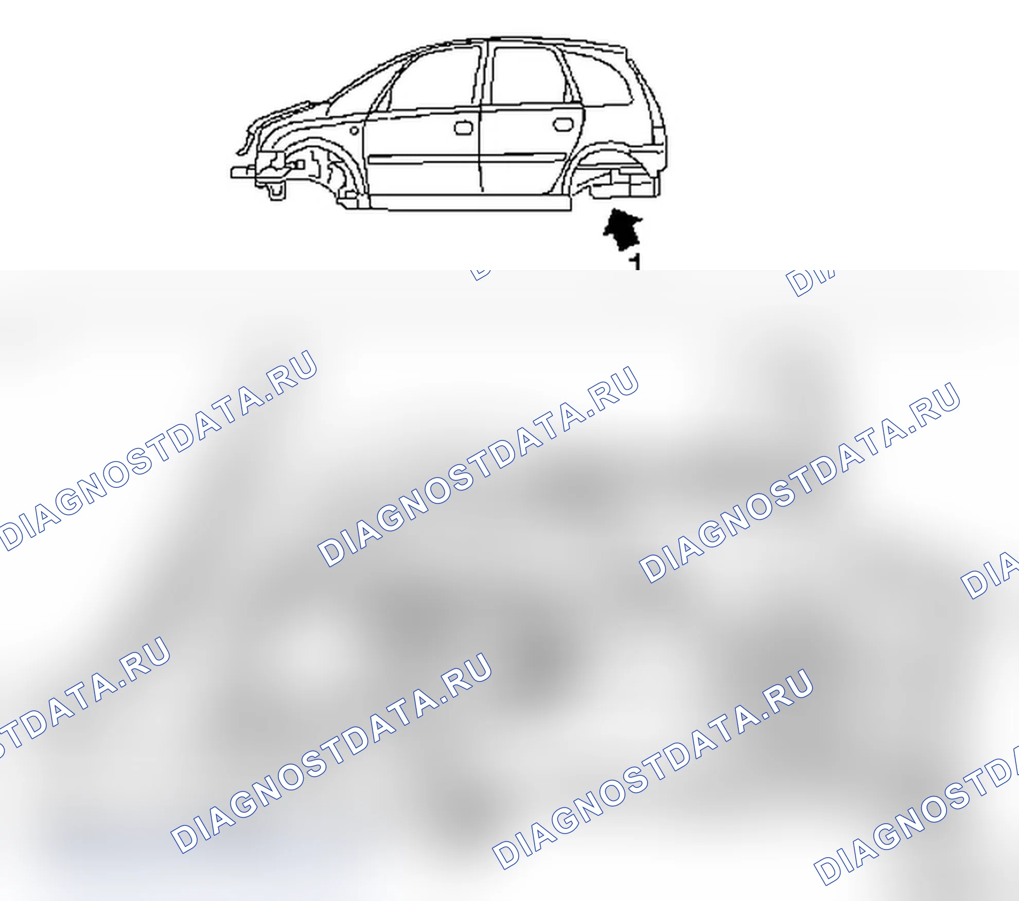 Противокоррозионные мероприятия Уплотнение шва. Opel Meriva A рестайлинг