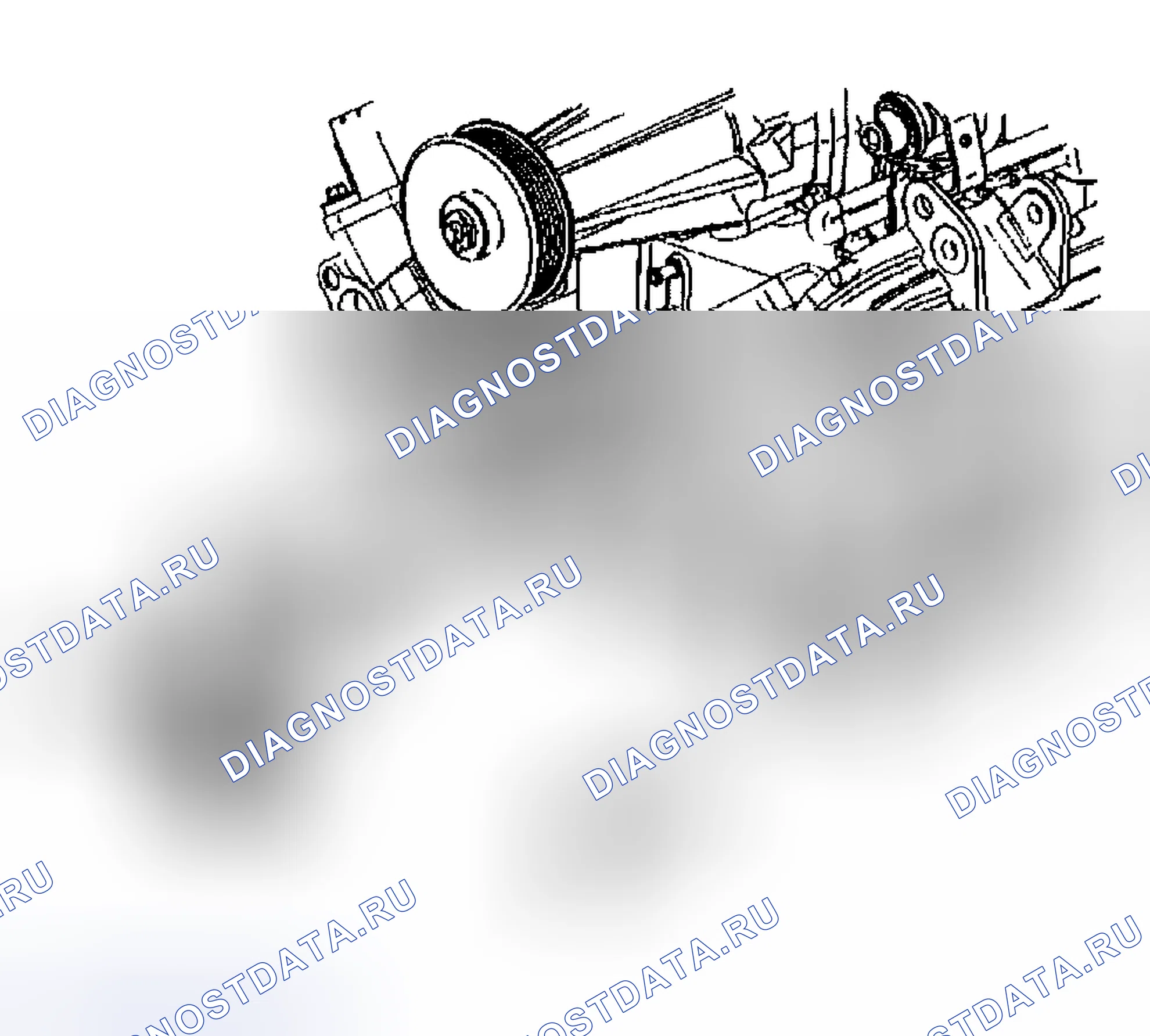 Рис. 363: Снятие натяжителя приводного ремня - слева (L67). Buick Regal IV