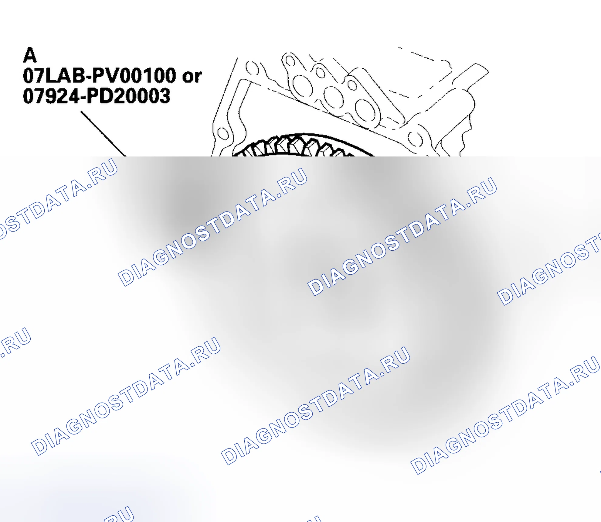 Рис. 23: Замена маховика. Honda Insight I
