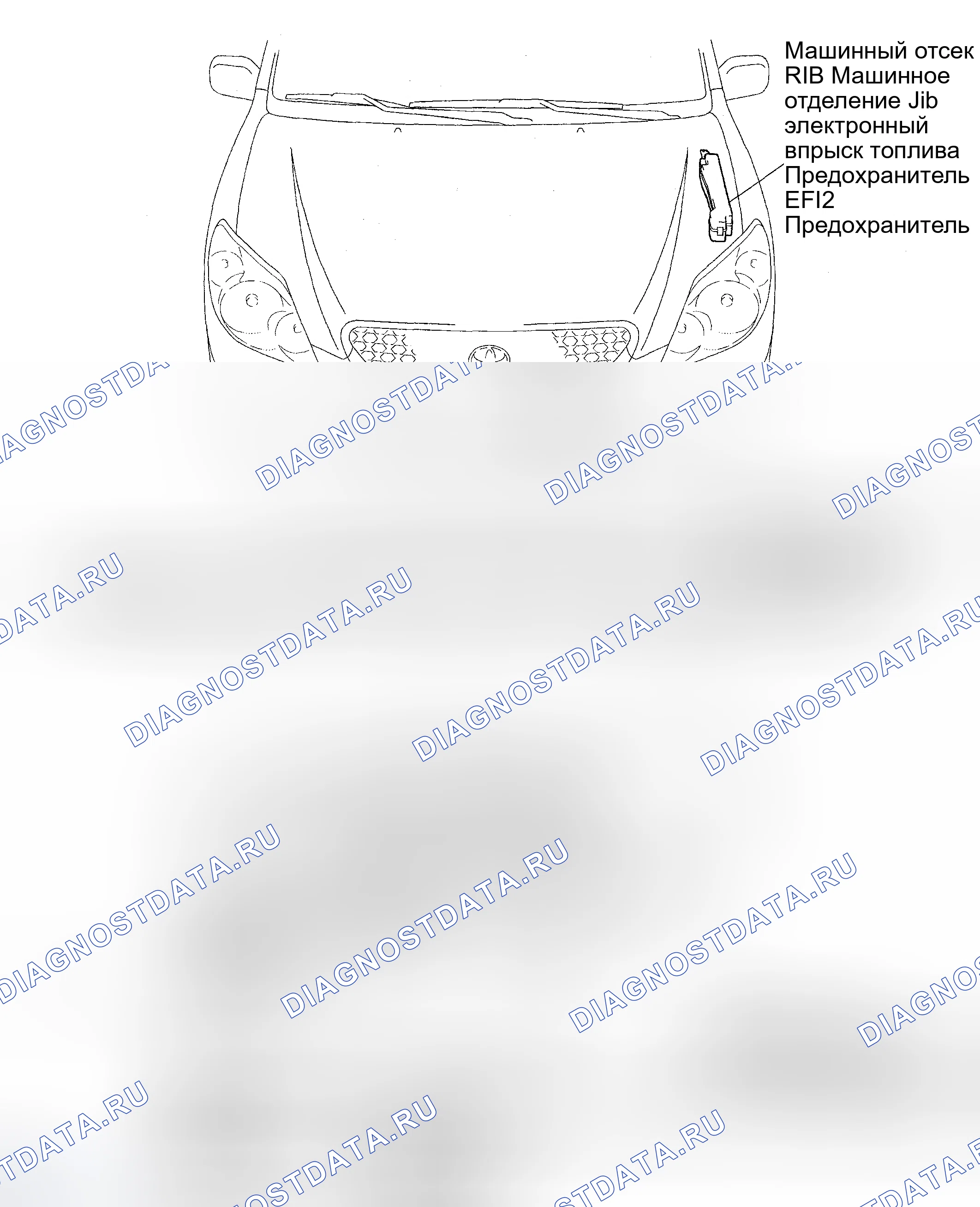 Рис. 115: РАСПОЛОЖЕНИЕ. Toyota Matrix E130