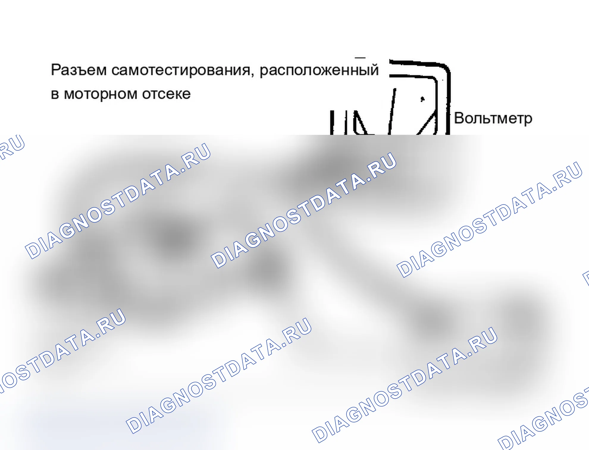 Рис. 72: Подключение расходомера для считывания кодов. Ford Cab & Chassis Ranger 