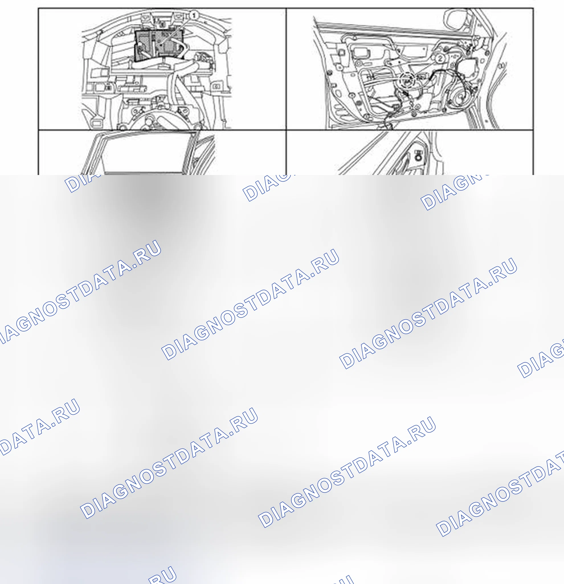 Рис. 35: Расположение компонентов. Nissan Altima L33