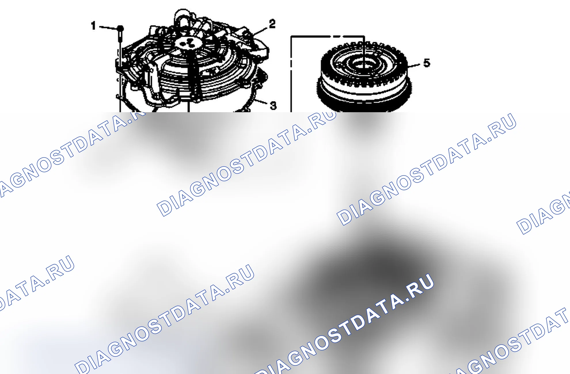 Рис. 92: Снятие крышки корпуса и 3-5-Reverse и корпуса сцепления 4-5-6. Pontiac G6 I final