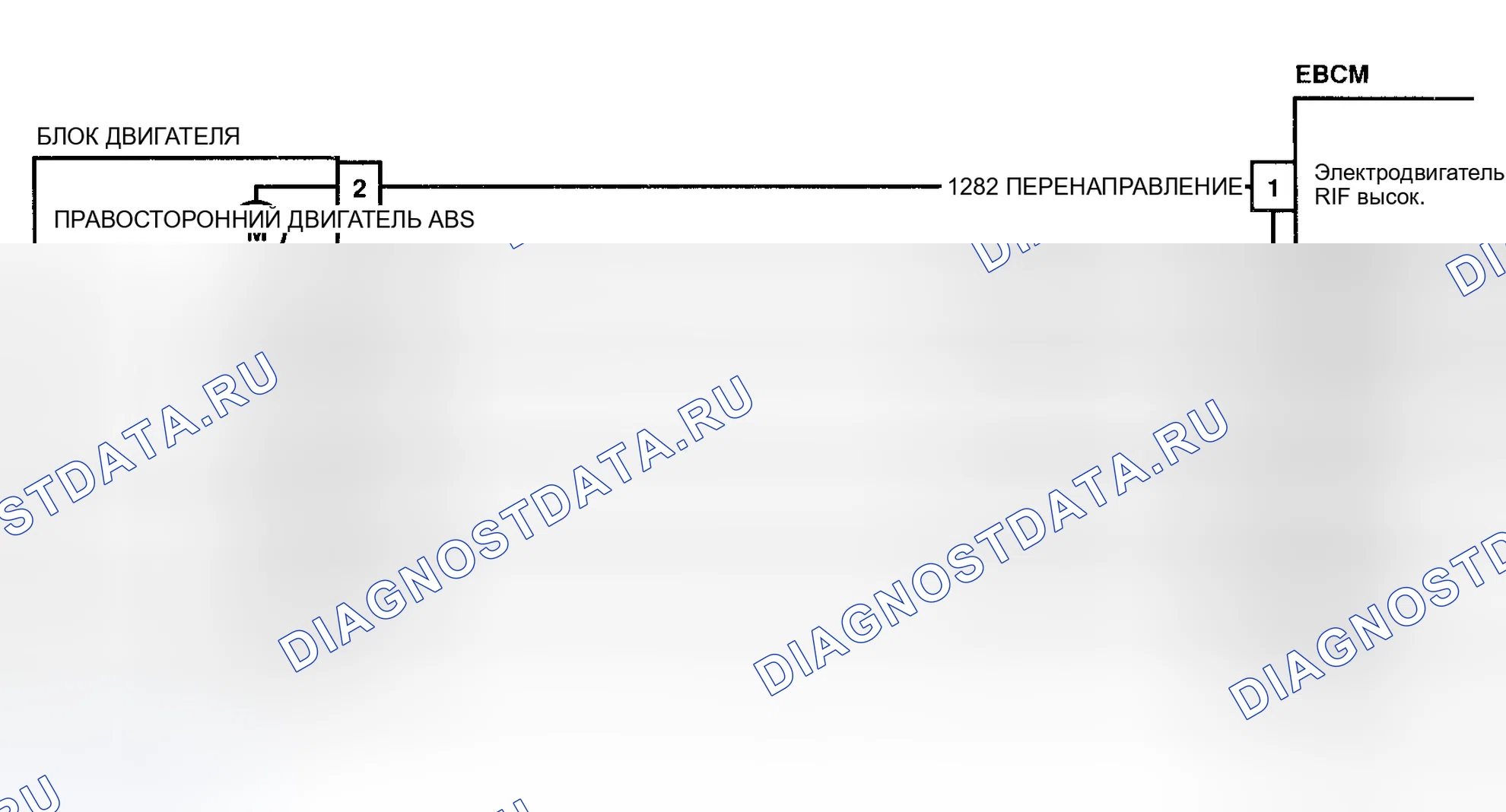 Рис. 43: Схема расшифровка кода ошибки A038 (Prizm) Левый передний Esb не будет удерживать двигатель. Geo Prizm II