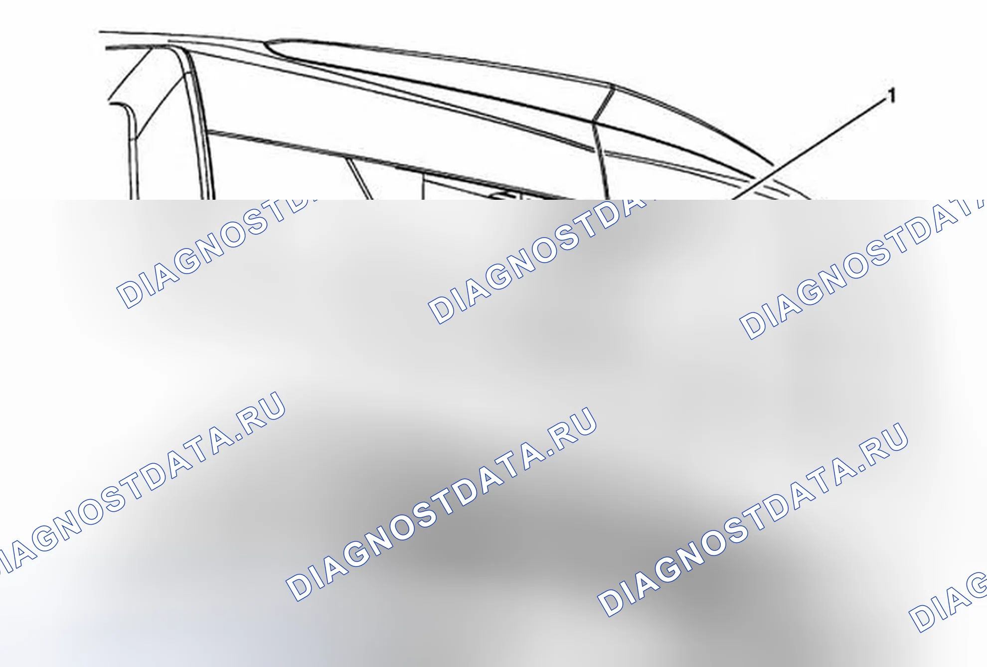 Рис. 28: Замена фонаря заднего номерного знака. Cadillac ATS I