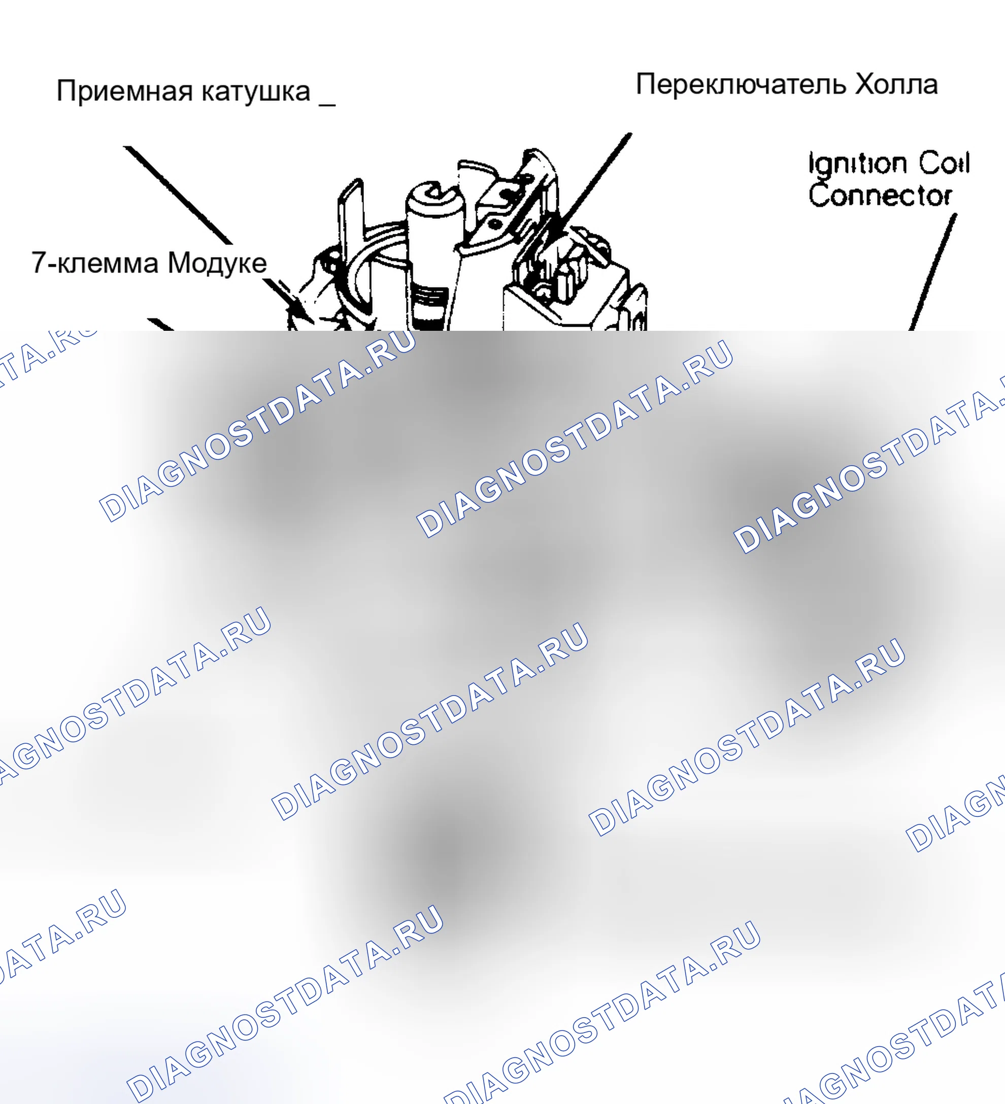 Рис. 5: Распределитель HEI (EST) с переключателем Холла Показана модель внешней катушки.. Pontiac Fiero I