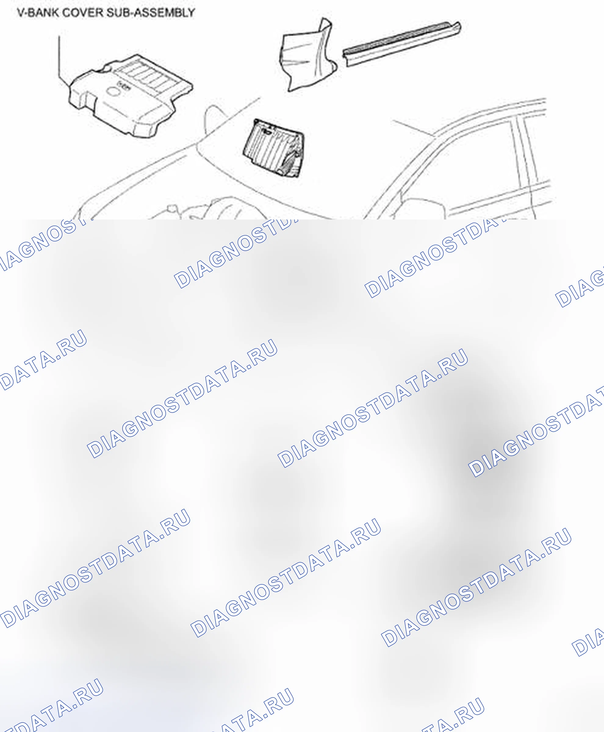 Рис. 11: КОМПОНЕНТЫ. Toyota Avalon XX30 рестайлинг