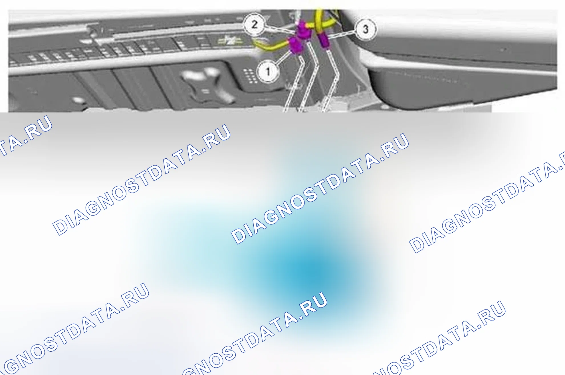 Рис. 126: Канистра EVAP, сепаратор пыли и соленоид вентиляции канистры. Ford Explorer V