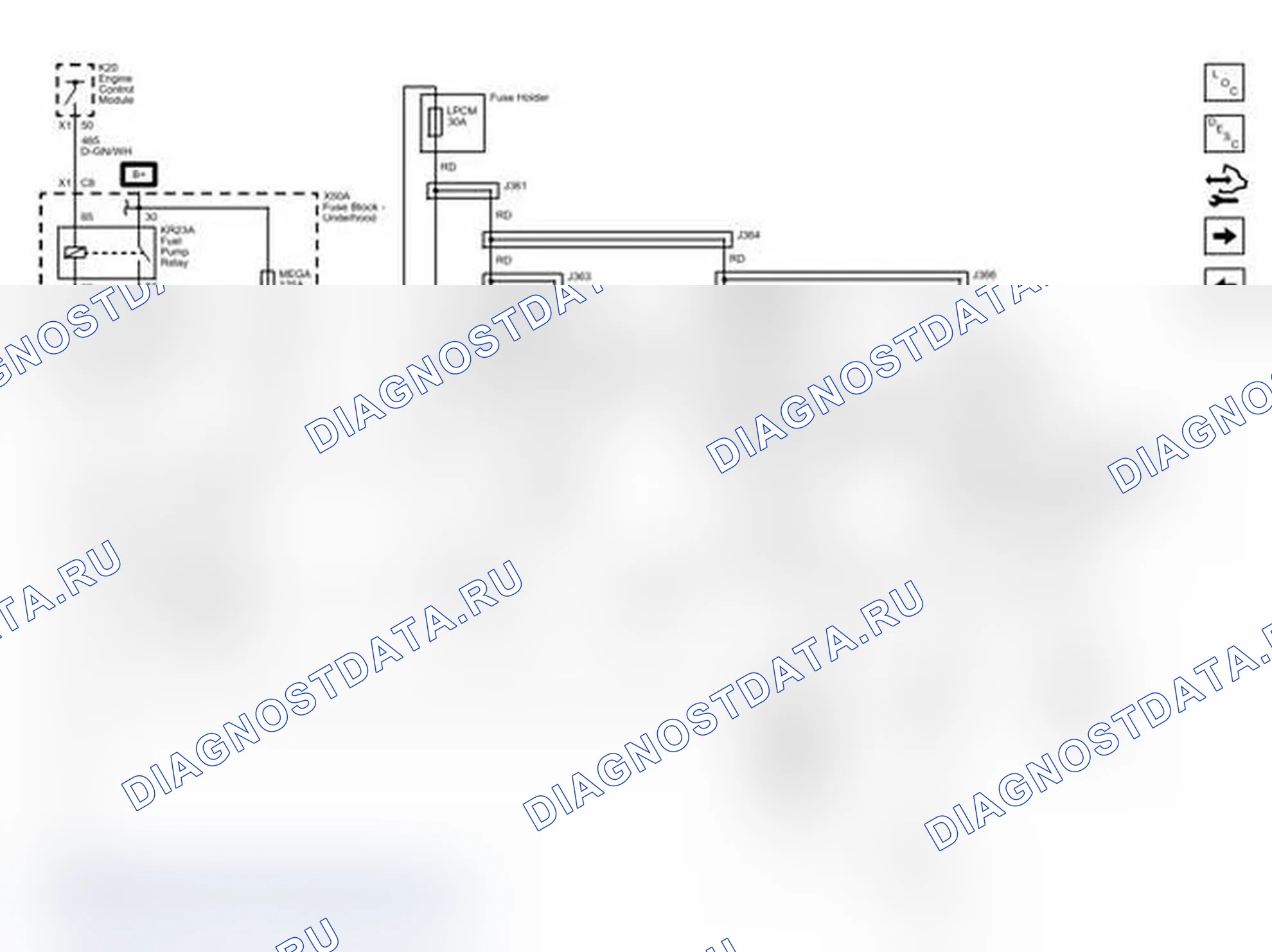 Рис. 26: Контроль топлива - сжиженный нефтяной газ (KO7 с UFP) 1 из 2. Chevrolet Express G1500 