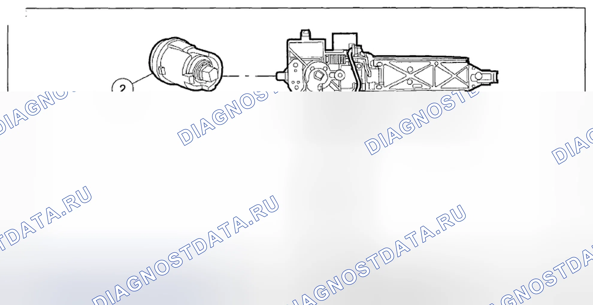 Рис. 38: ДЕМОНТАЖ / МОНТАЖ ЦИЛИНДРА ДВЕРНОГО ЗАМКА. Mazda Tribute II