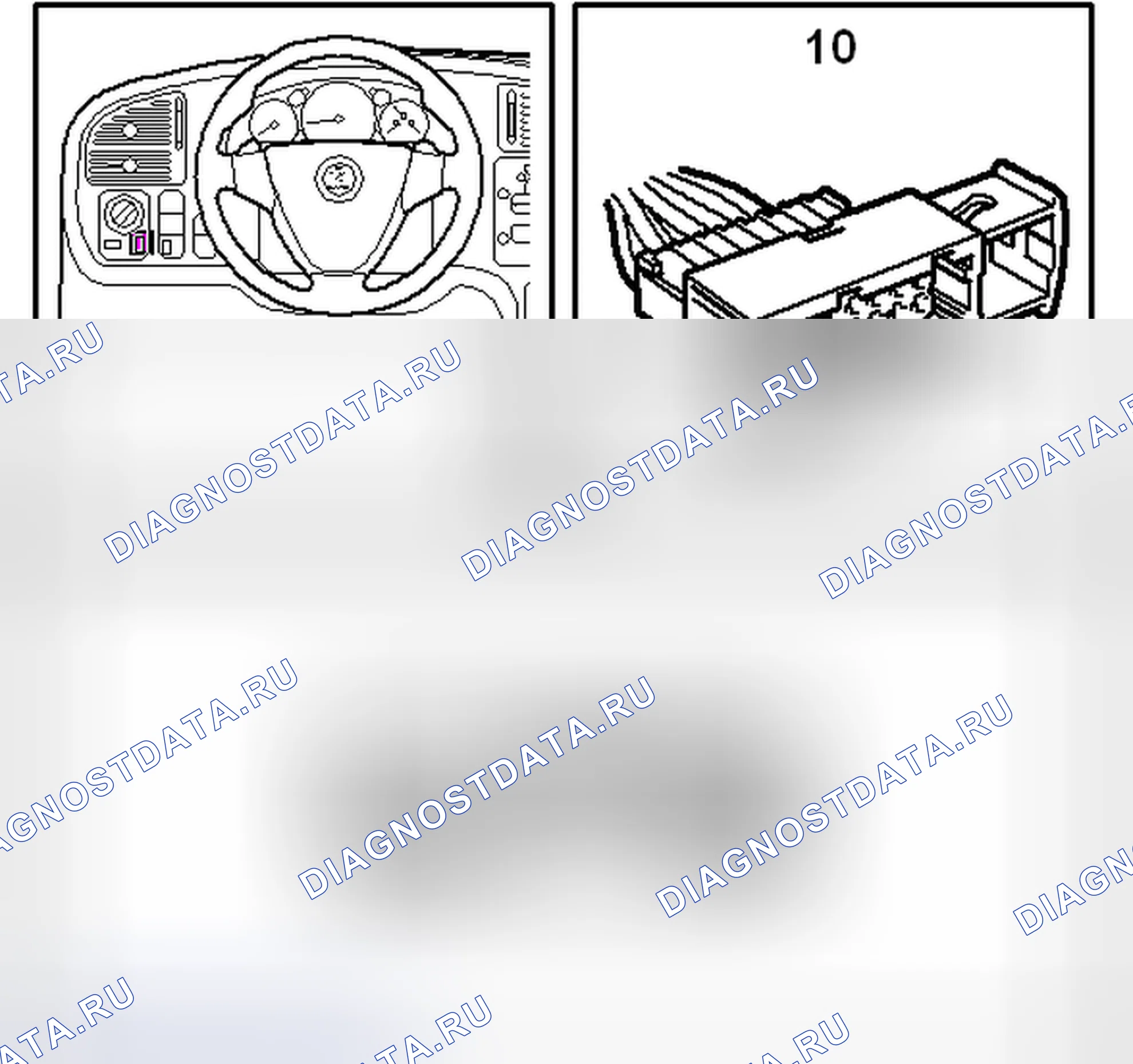 Рис. 191: Идентификация источников света, клемма разъема выключателя. Kia Picanto III