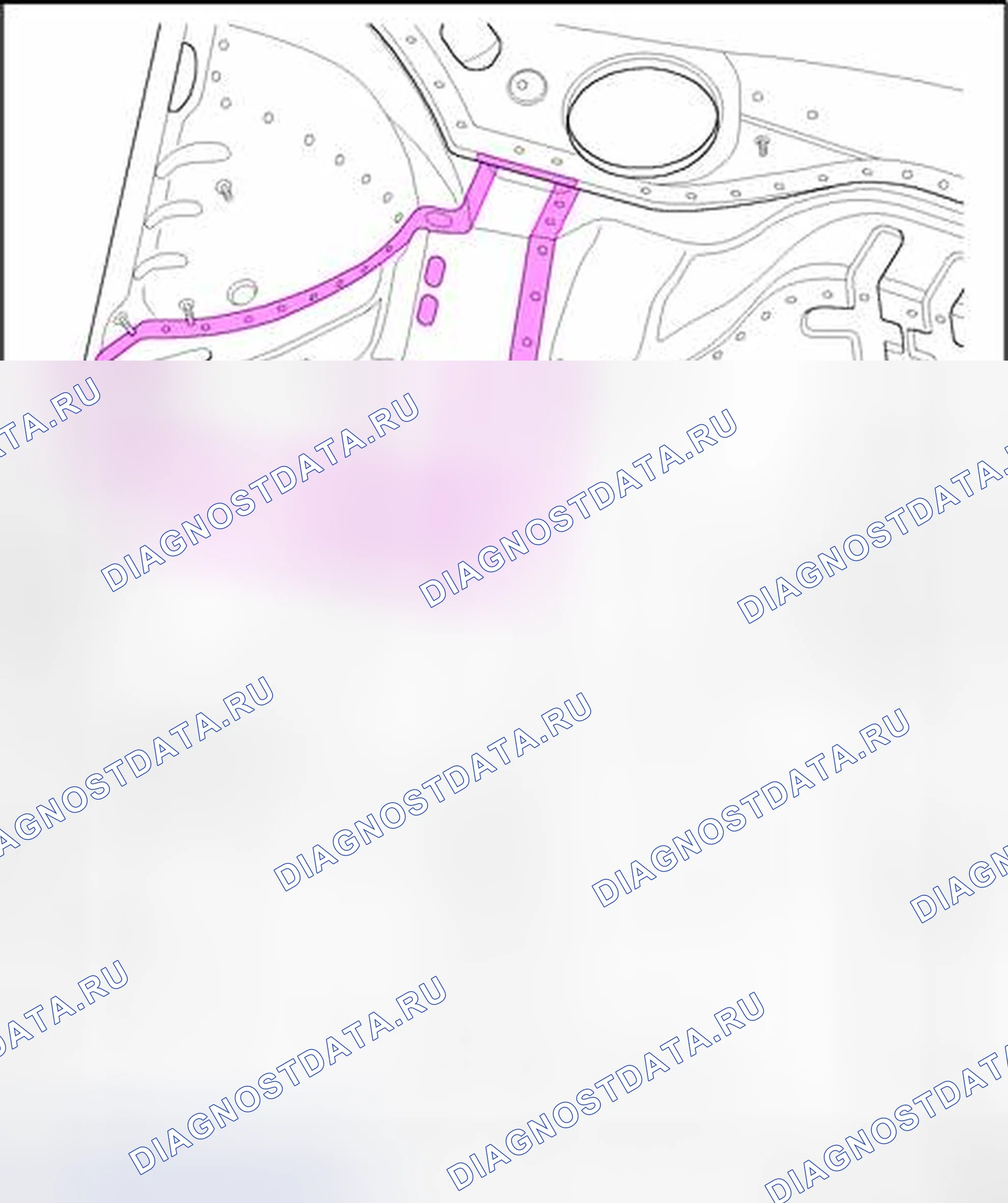 Рис. 65: Места резки. Audi S4 B6