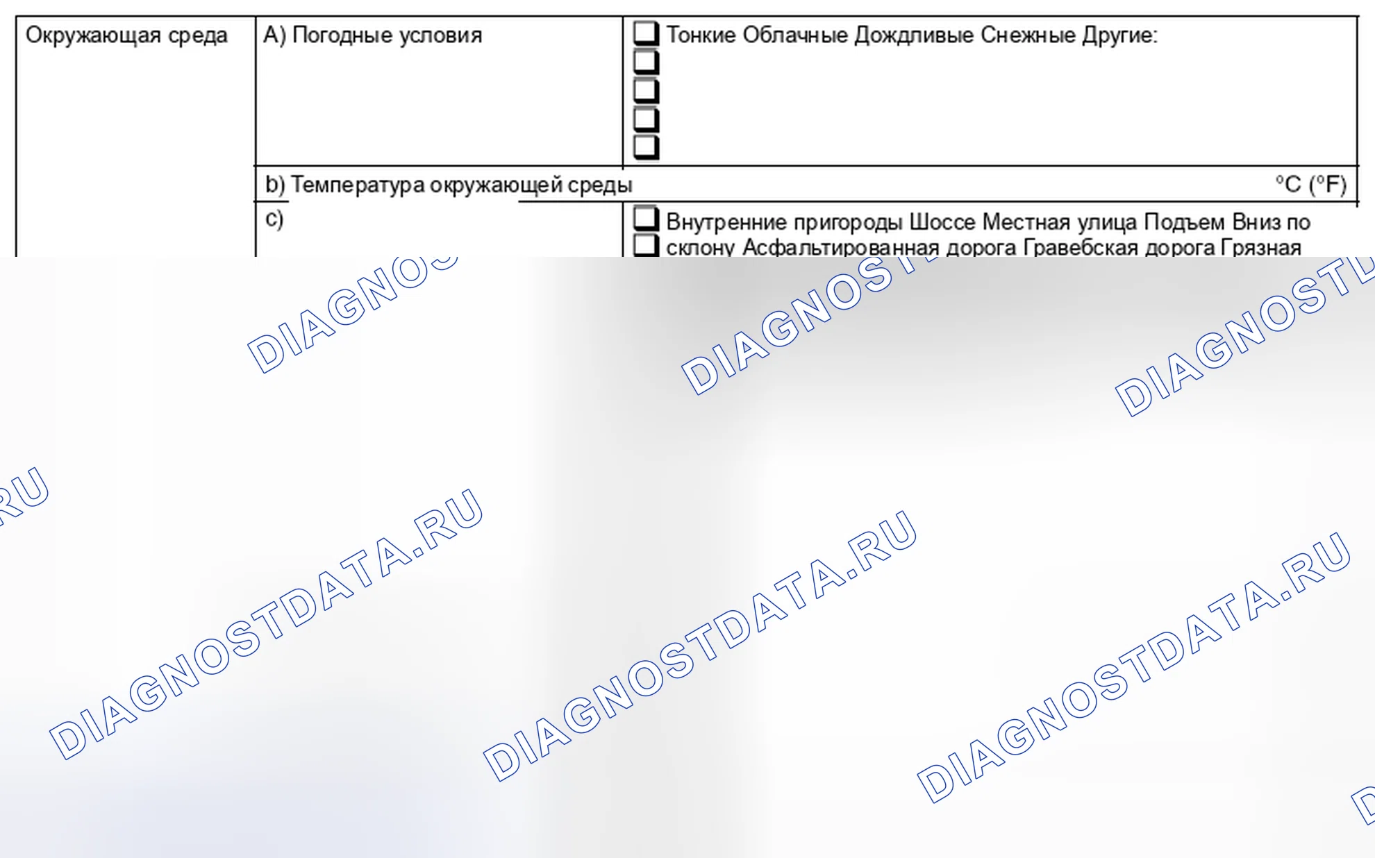 Рис. 91: УСЛОВИЯ ВОЗНИКНОВЕНИЯ НЕИСПРАВНОСТЕЙ. Subaru Forester SJ