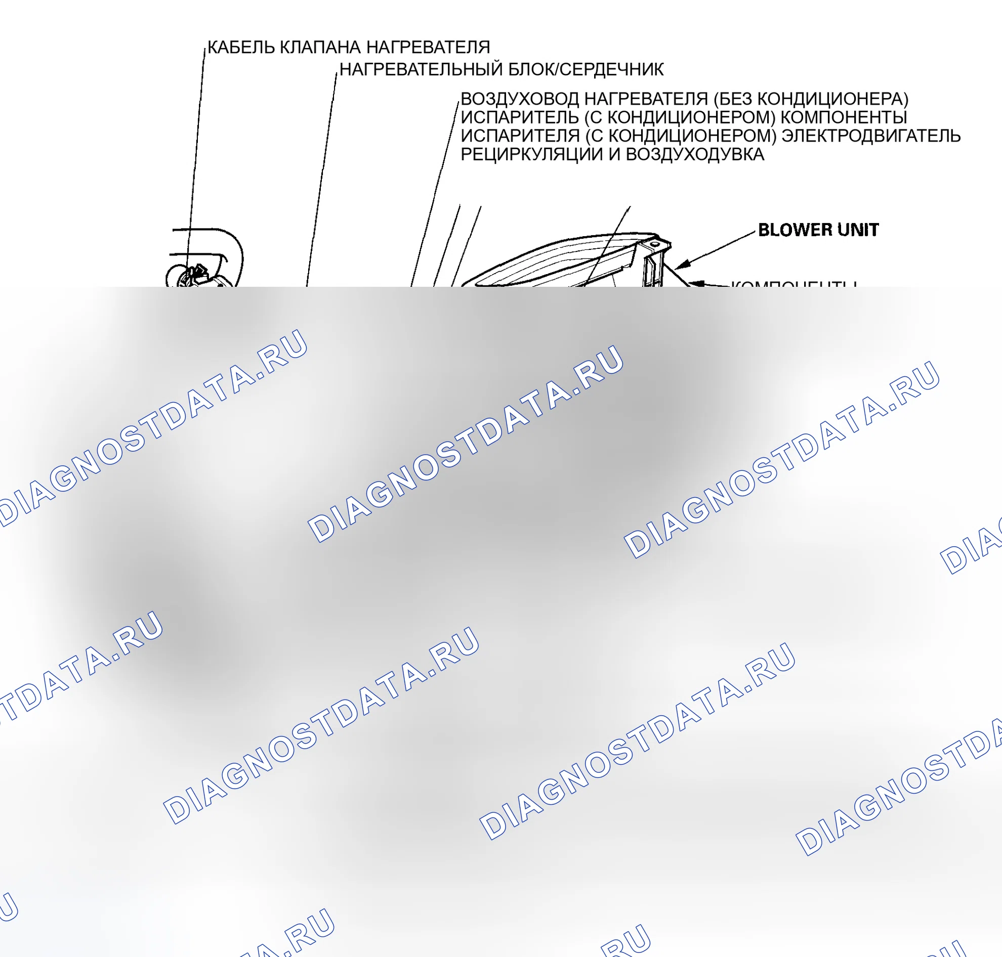 Рис. 14: Индекс расположения компонентов. Honda Accord VI