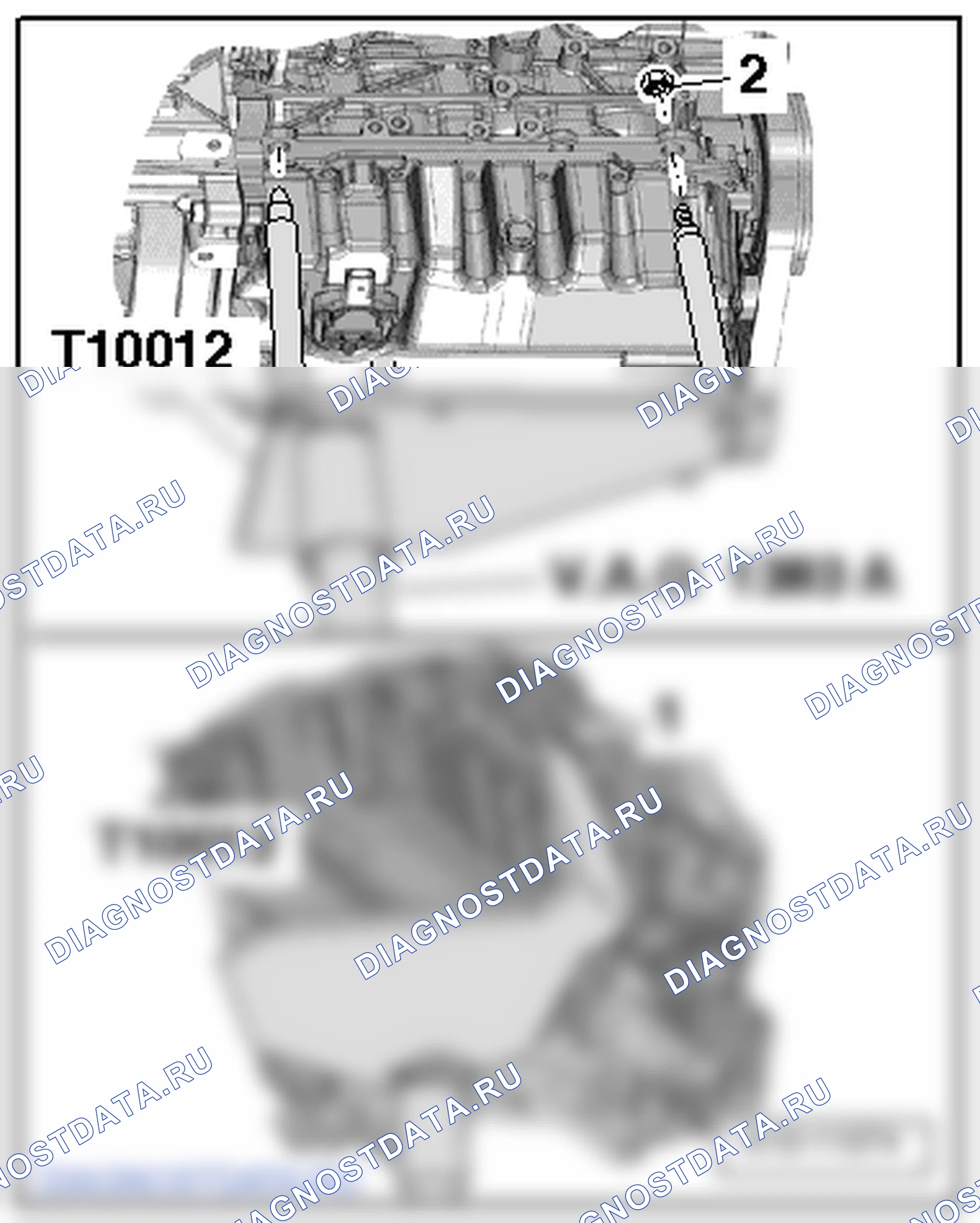 Как снять и установить двигатель (2,0л/81; 103; 125 кВт TDI CR (2-го поколения)). Skoda Superb Ii
