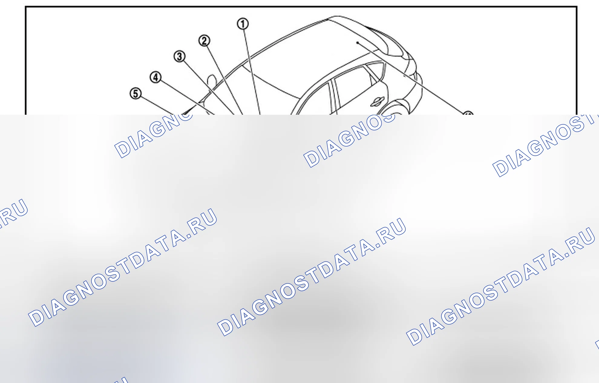 Рис. 97: Расположение компонентов. Infiniti QX50 I