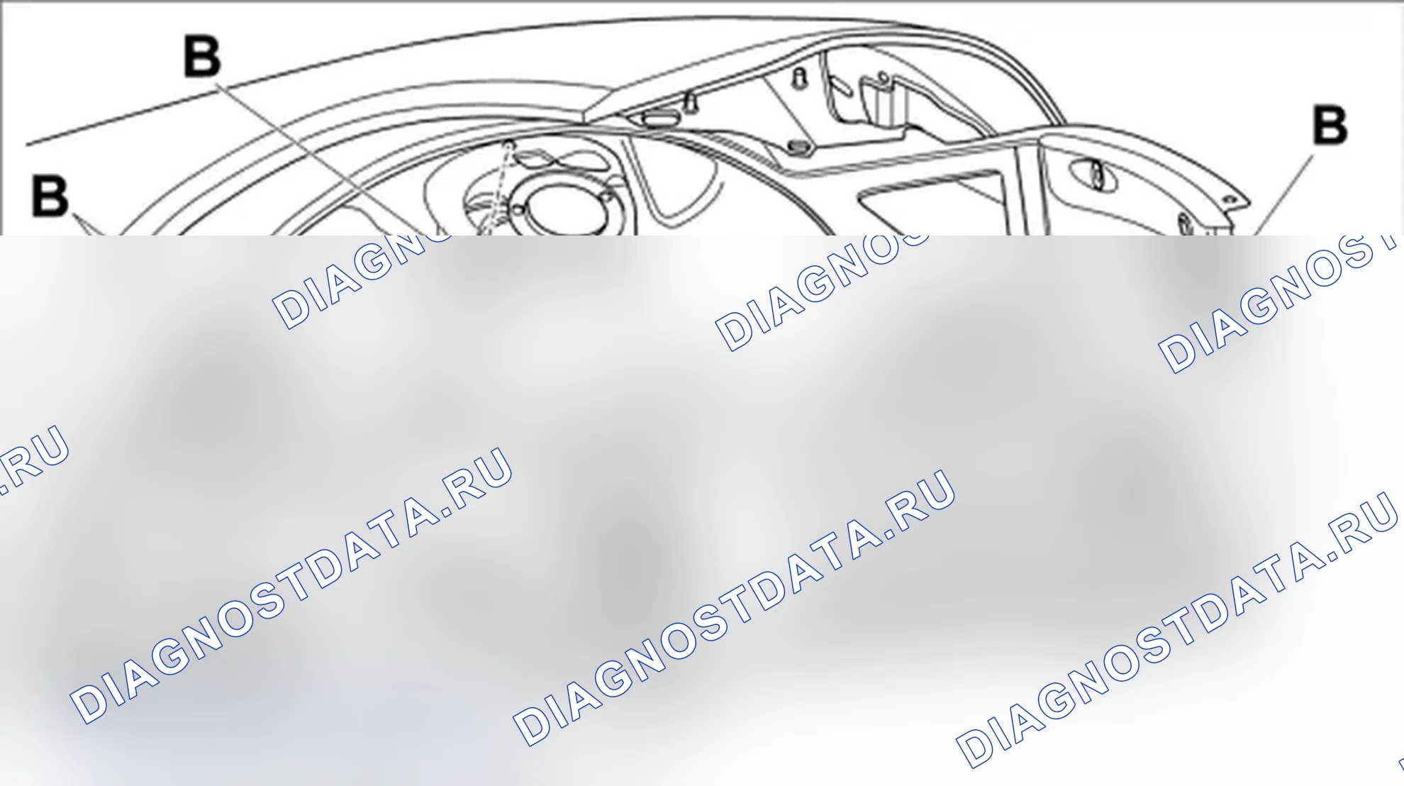 Рис. 749: Сторона заднего конца. Porsche Boxster S 987