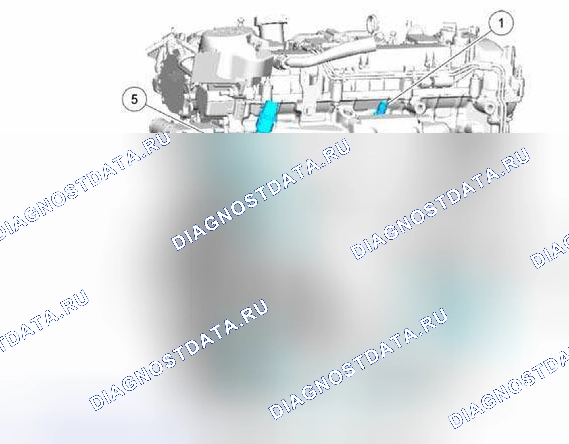 Рис. 11: Вид двигателя сзади. Hyundai Kona I