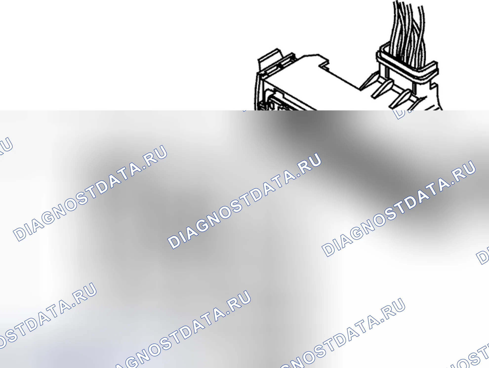 Рис. 294: Извлечение кабельной клеммы, корпус контактов. Volvo S80 I