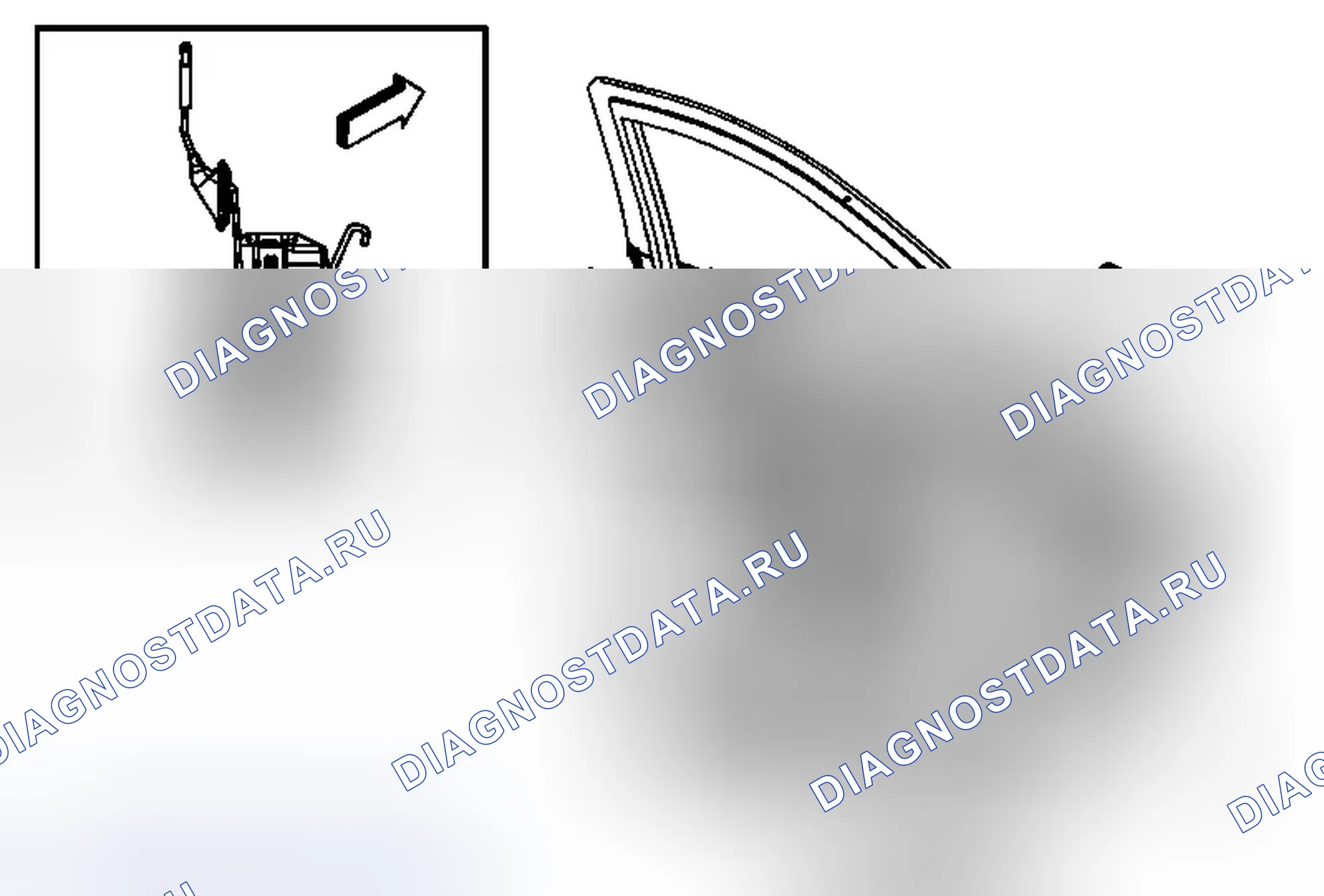 Рис. 10: Замена защелки задней боковой двери. Cadillac CTS II