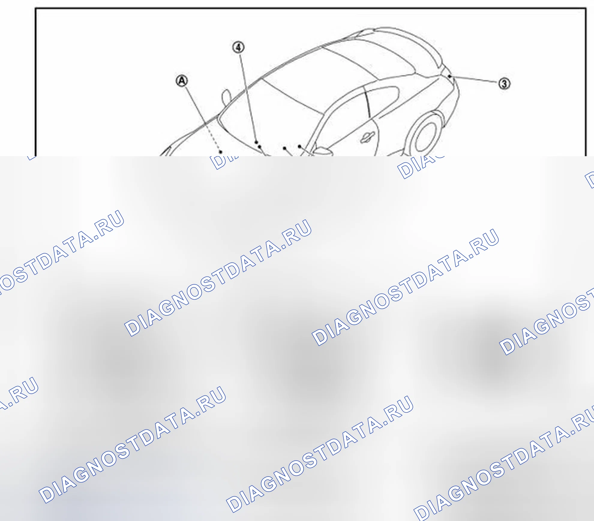 Рис. 141: Расположение компонентов. Infiniti Q60 I