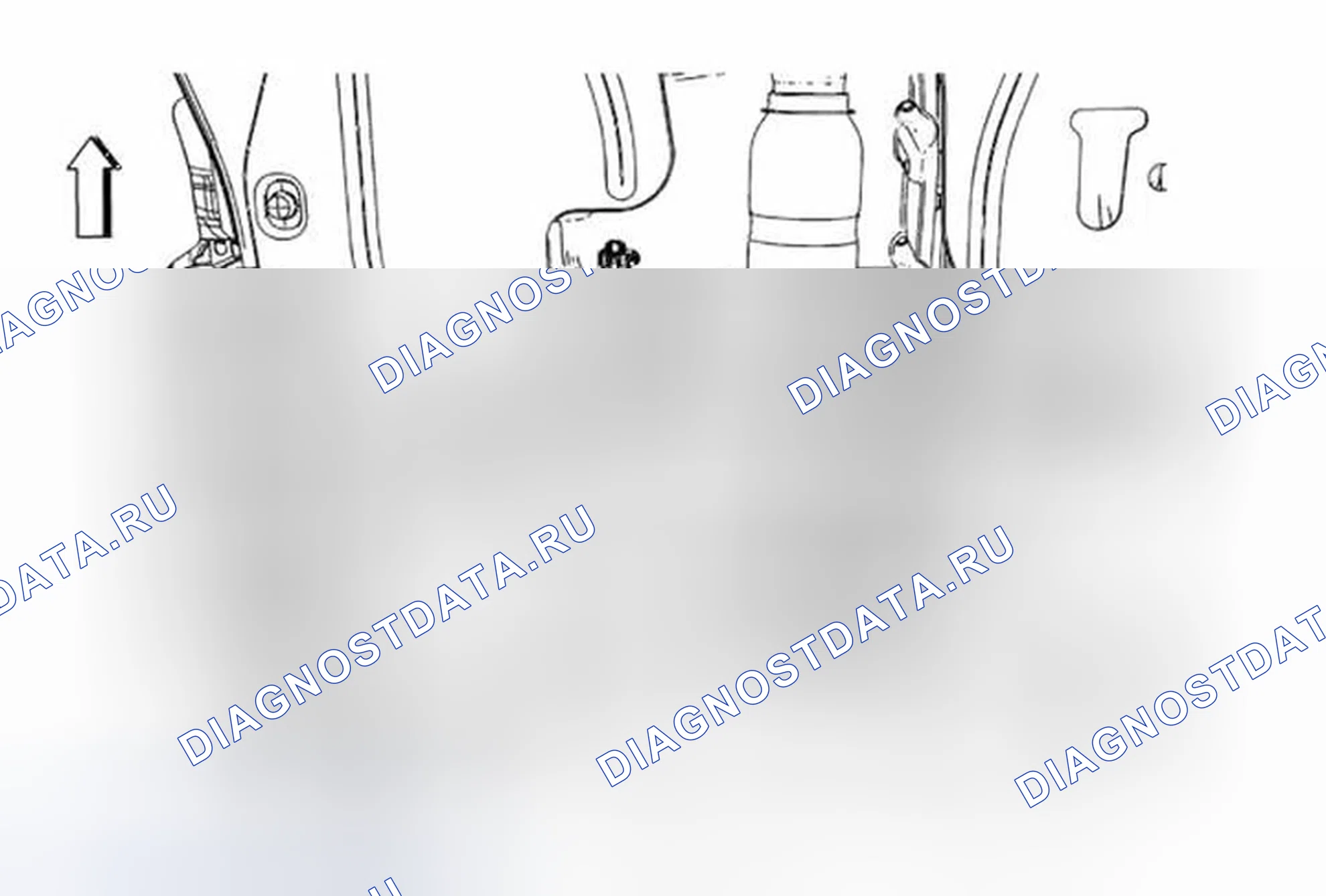 Рис. 35: Замена датчика нагретого кислорода - Датчик 2. Buick Encore I