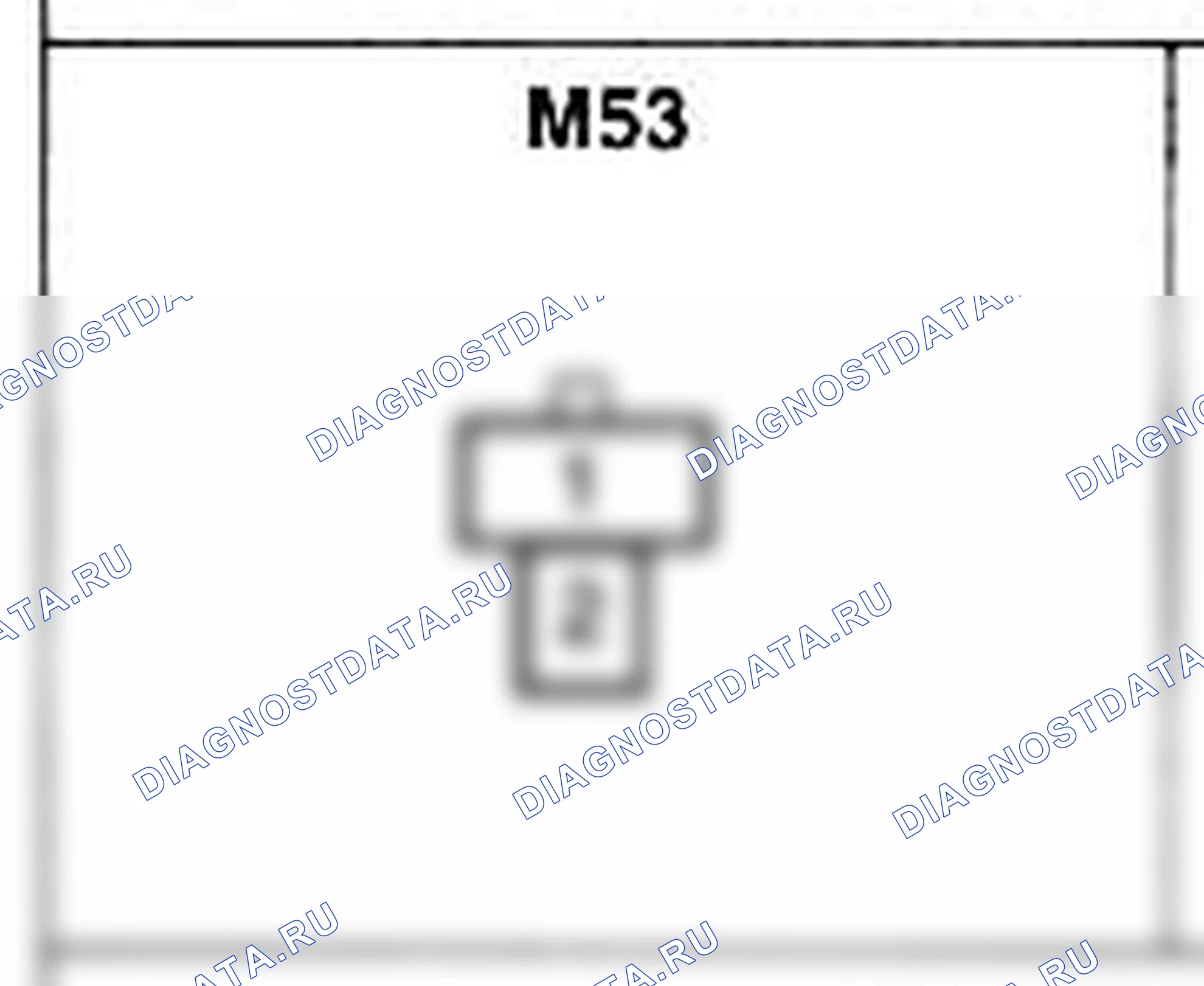 Распиновка разъёма M53 — основного жгута. Hyundai H-1 A1