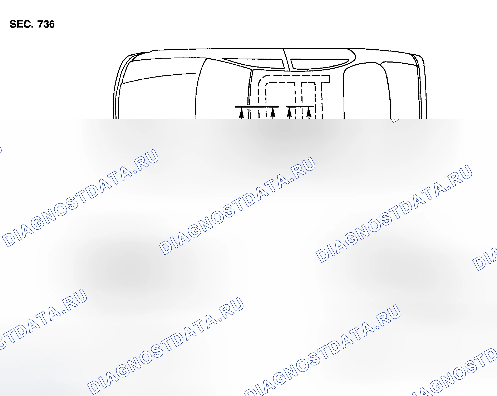 Рис. 6: Регулировка люка и складной верха кузова. Nissan Sentra B15