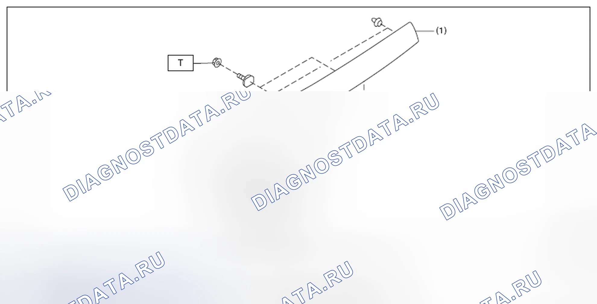 Рис. 204: ГАРНИР КРЫШКИ БАГАЖНИКА. Subaru Impreza GK