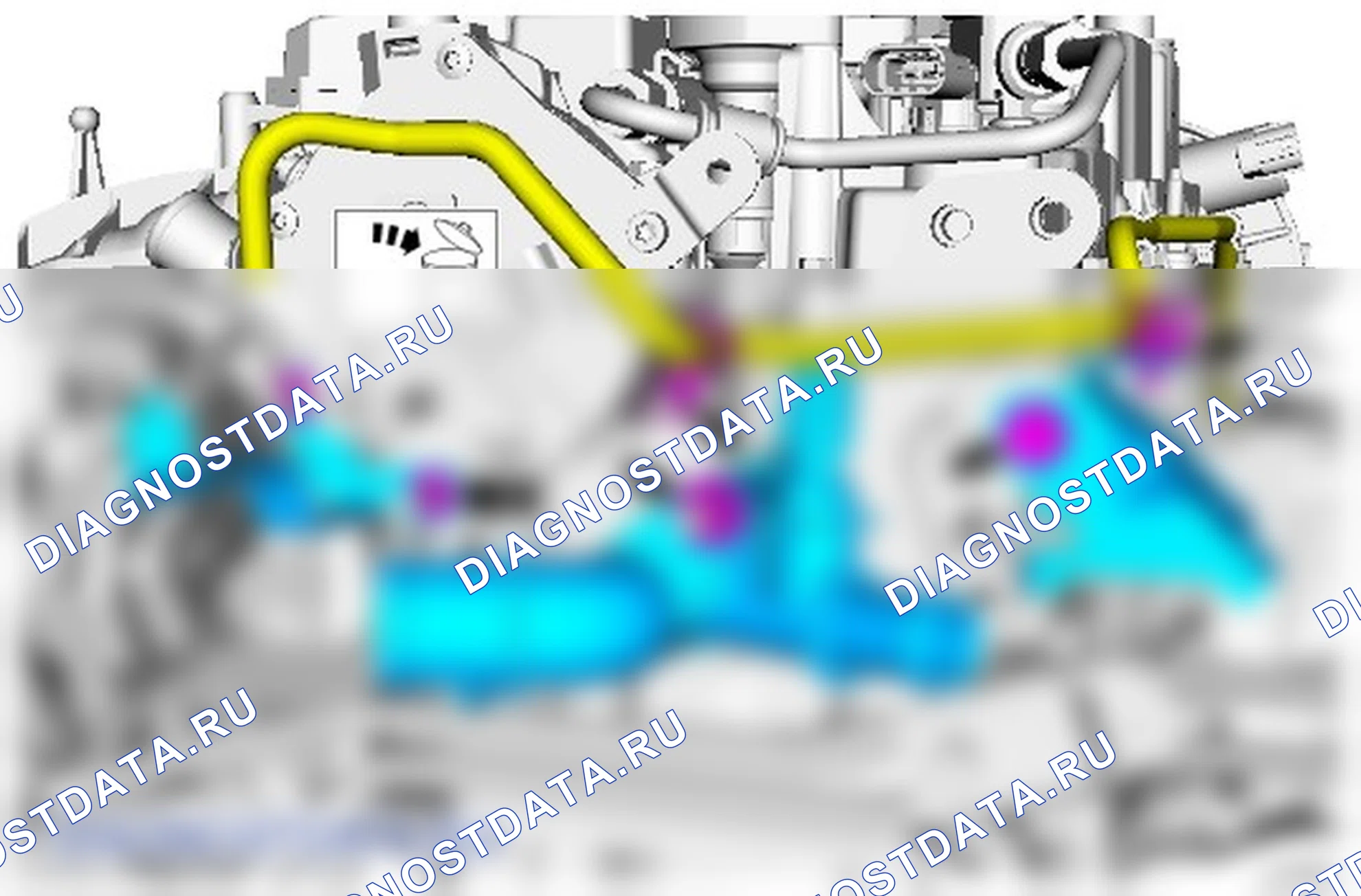 Как снять присоединяемые детали двигателя. Ford S-MAX II