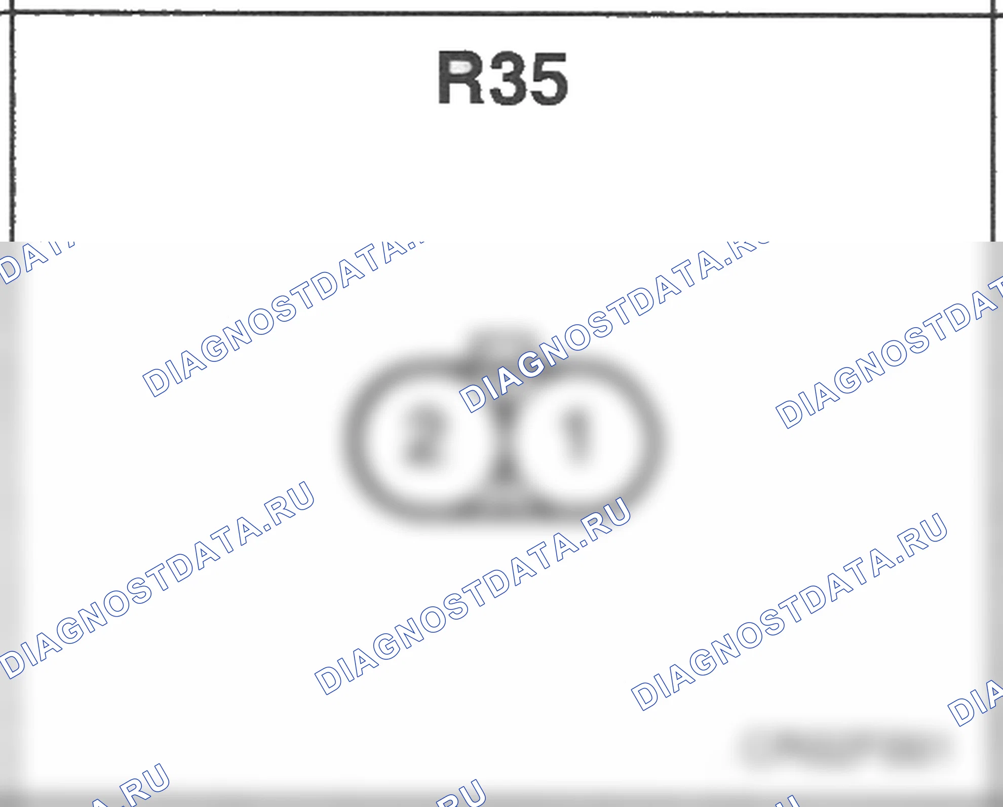 Распиновка разъёма R35 — заднего жгута. Hyundai H-1 A1