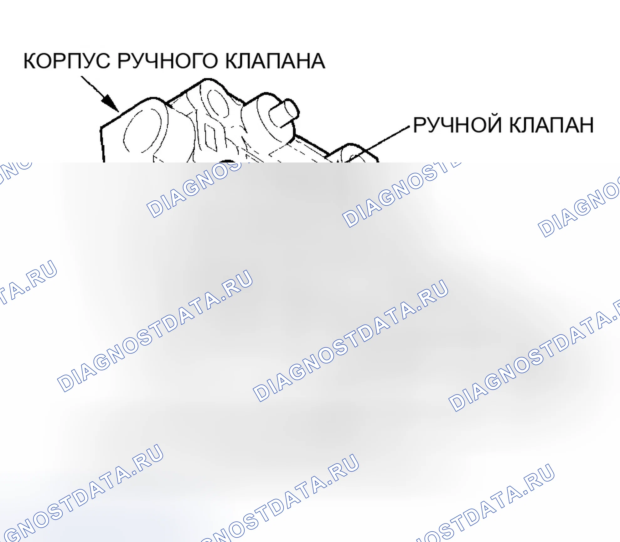 Рис. 472: Корпус ручного клапана. Honda Insight ZE1