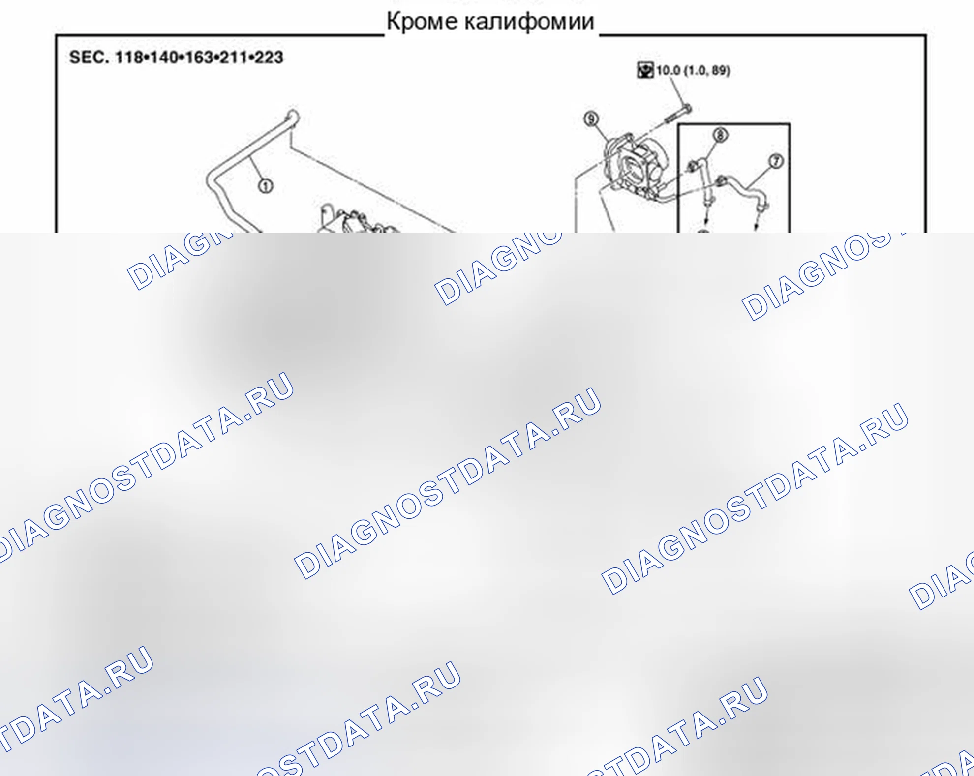 Рис. 80: Компонент. Nissan Sentra B16 рестайлинг