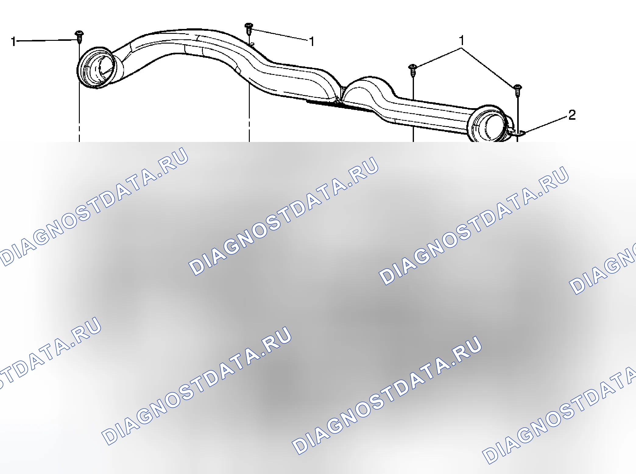 Рис. 26: Замена воздуховода воздухораспределителя. Chevrolet HHR I