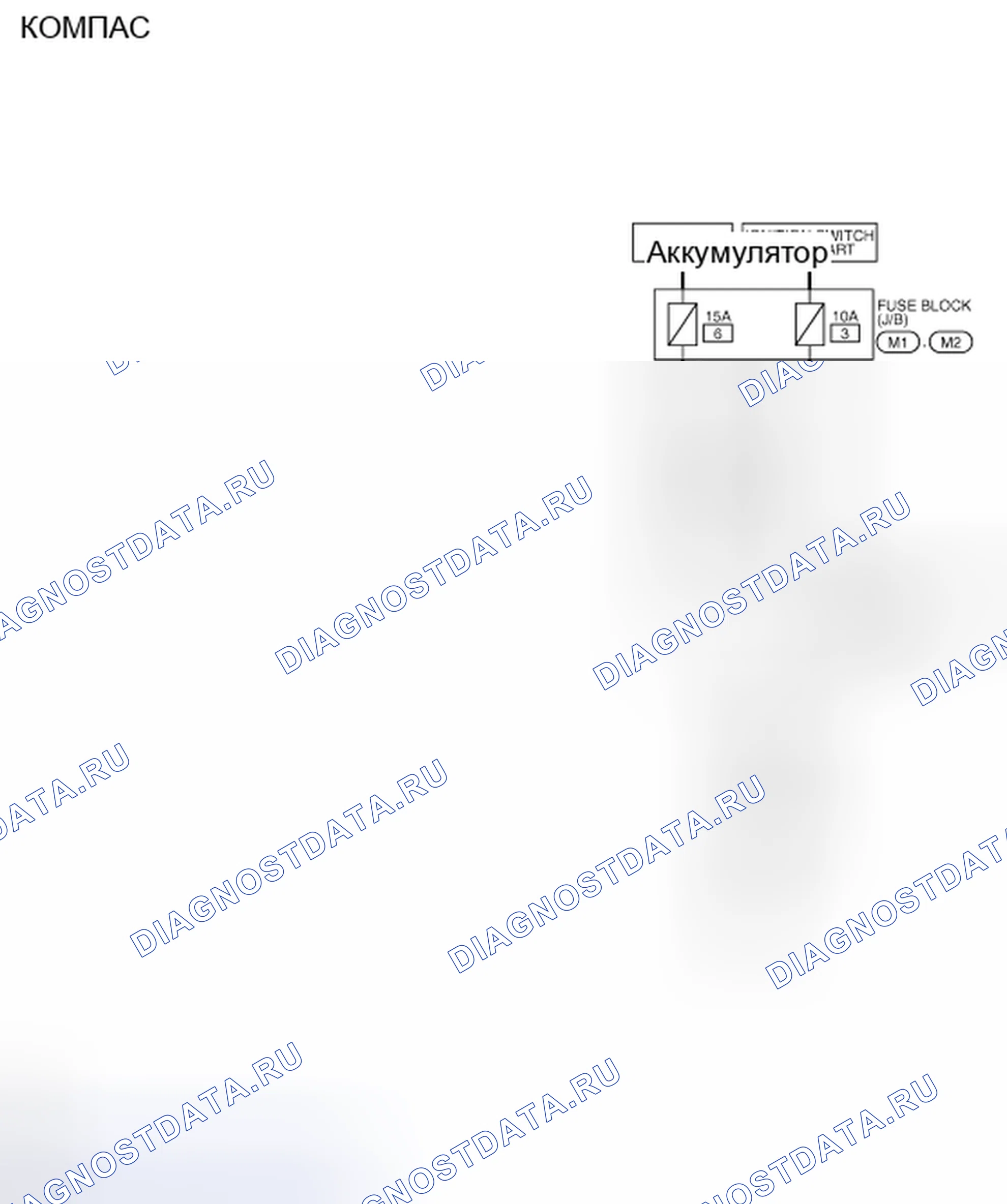 Рис. 47: электросхема. Nissan Quest IV