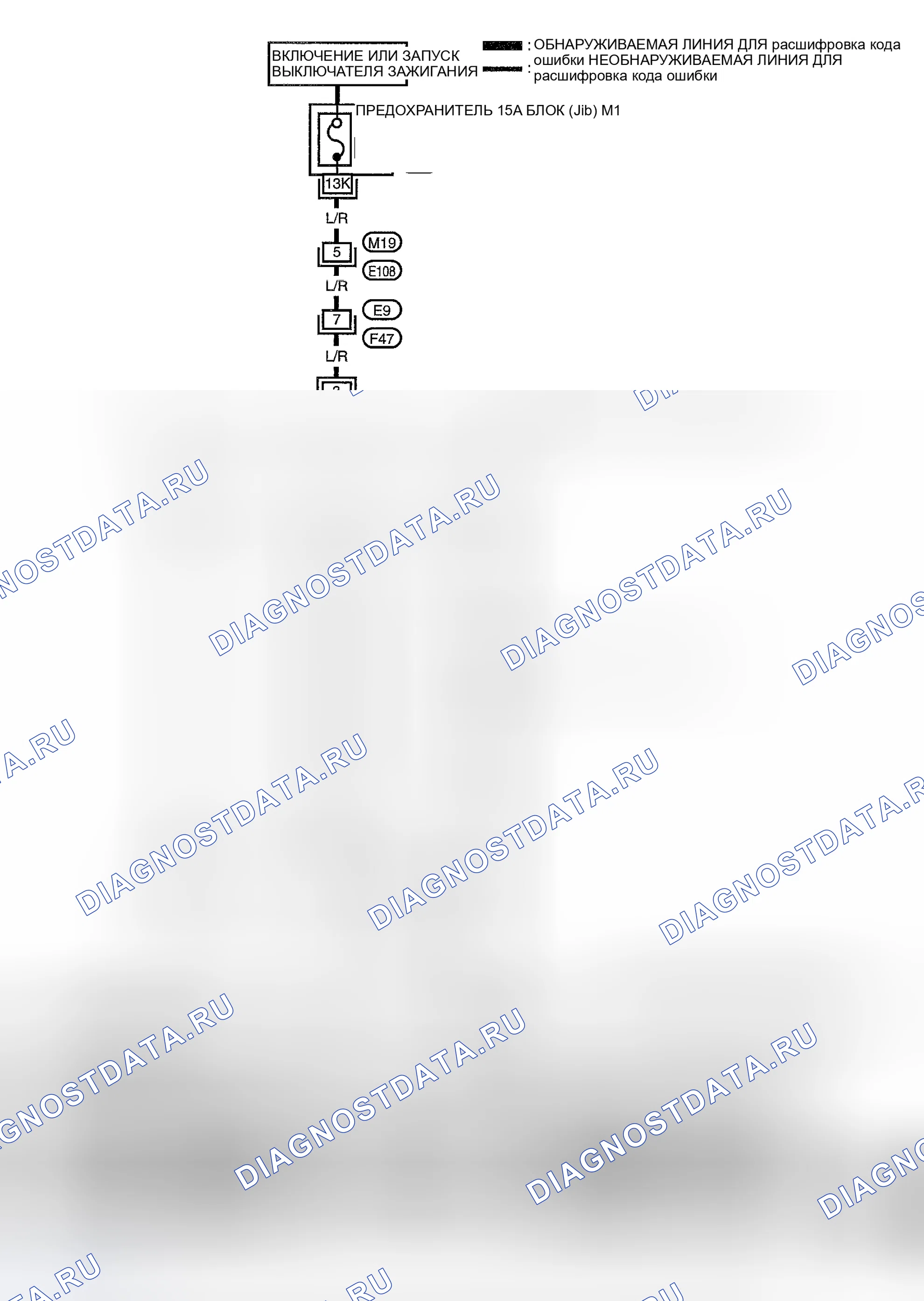 Рис. 739: Идентификация цепи. Nissan Sentra B15