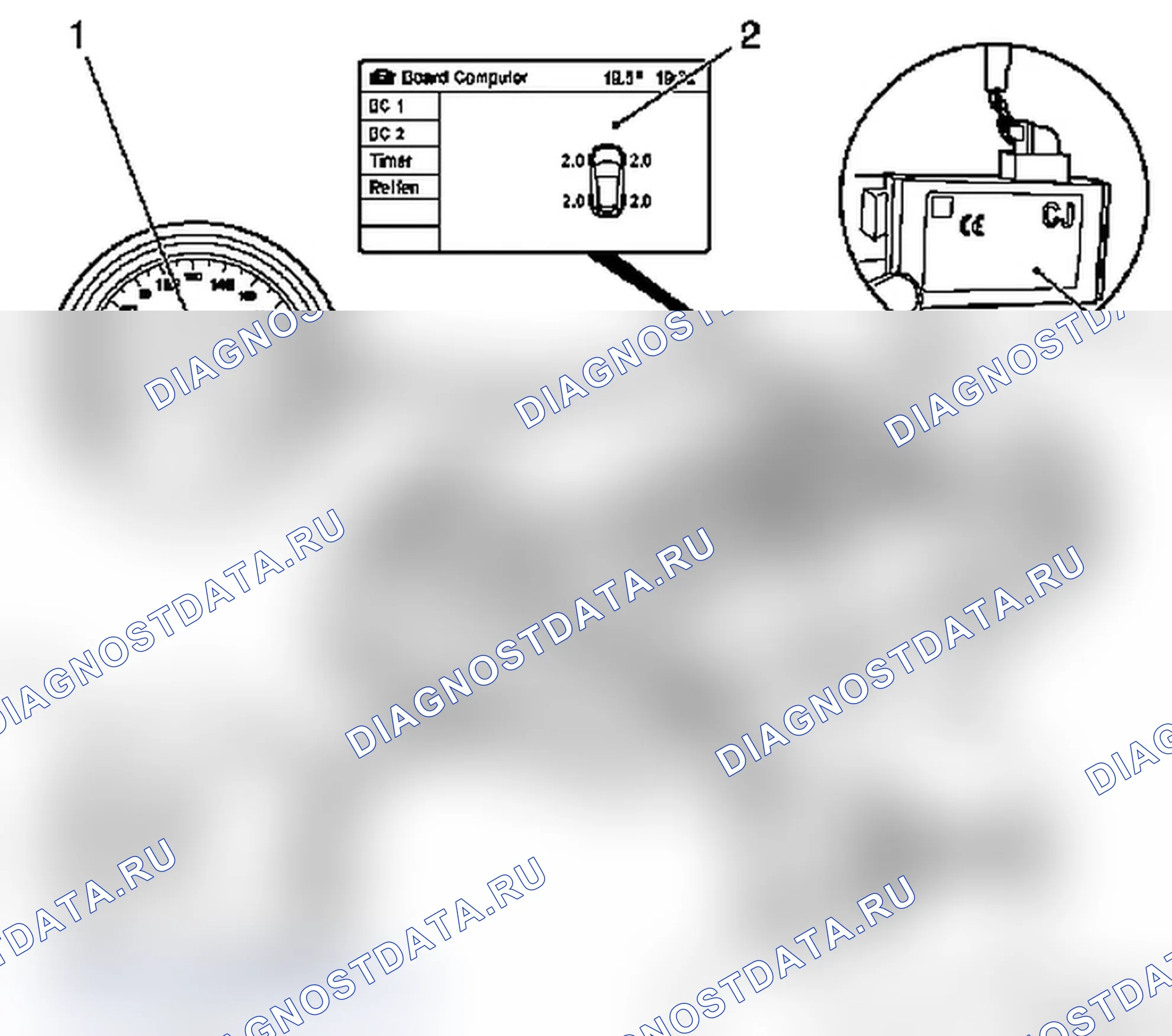 Система контроля давления воздуха в шинах (TPMS/DDS), система контроля потери давления в шинах (DDS). Opel Astra H