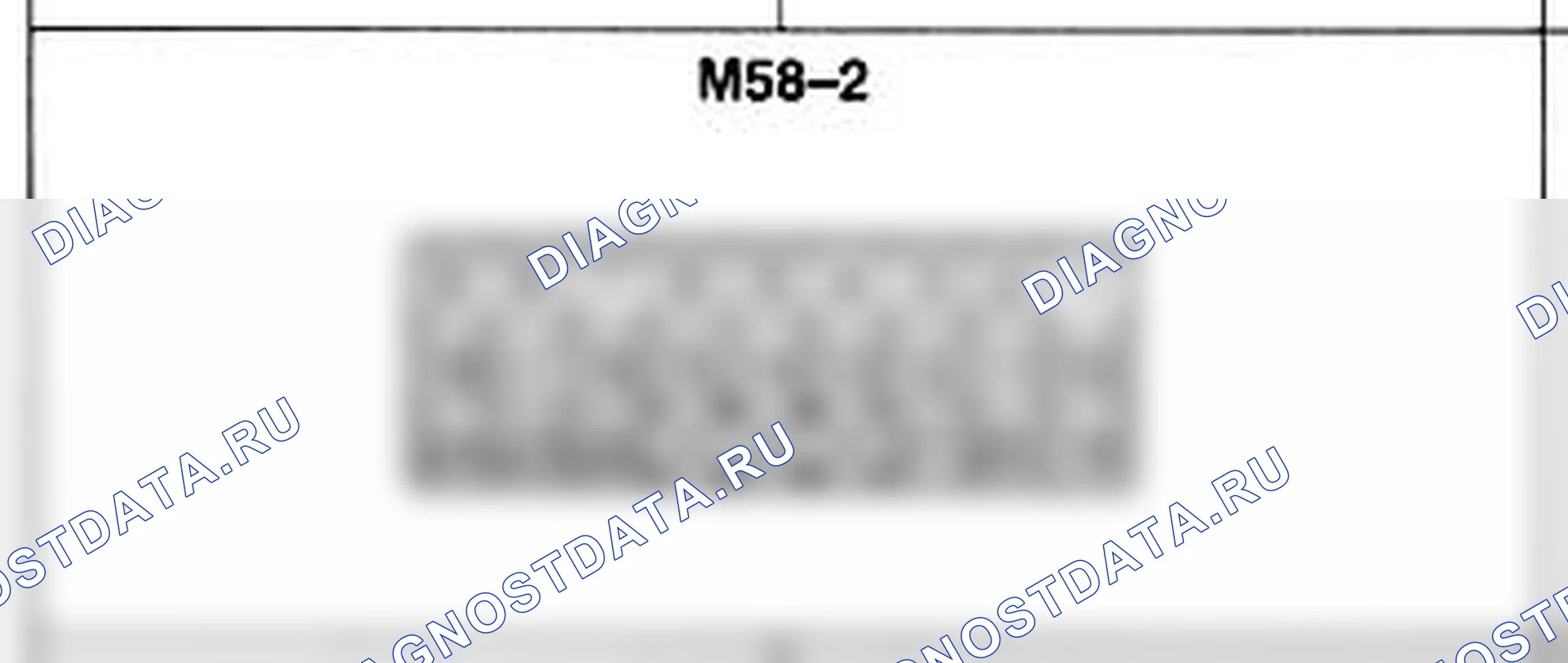 Распиновка разъёма M58-2 — основного жгута. Hyundai H-1 A1