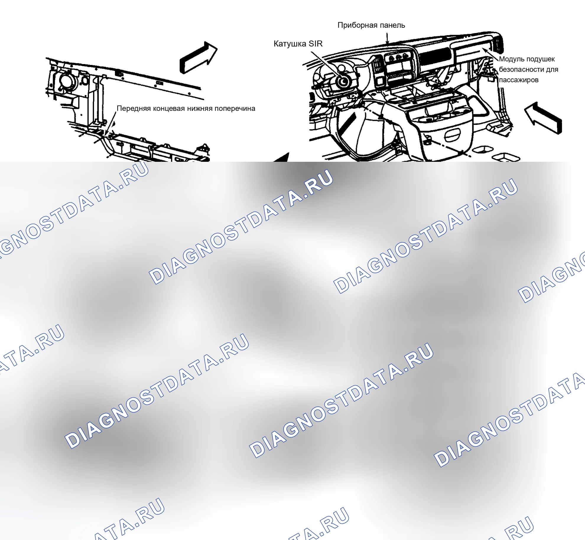 Рис. 43: КОЛЕННЫЕ БОЛТЫ. Chevrolet Chevy Express G1500 