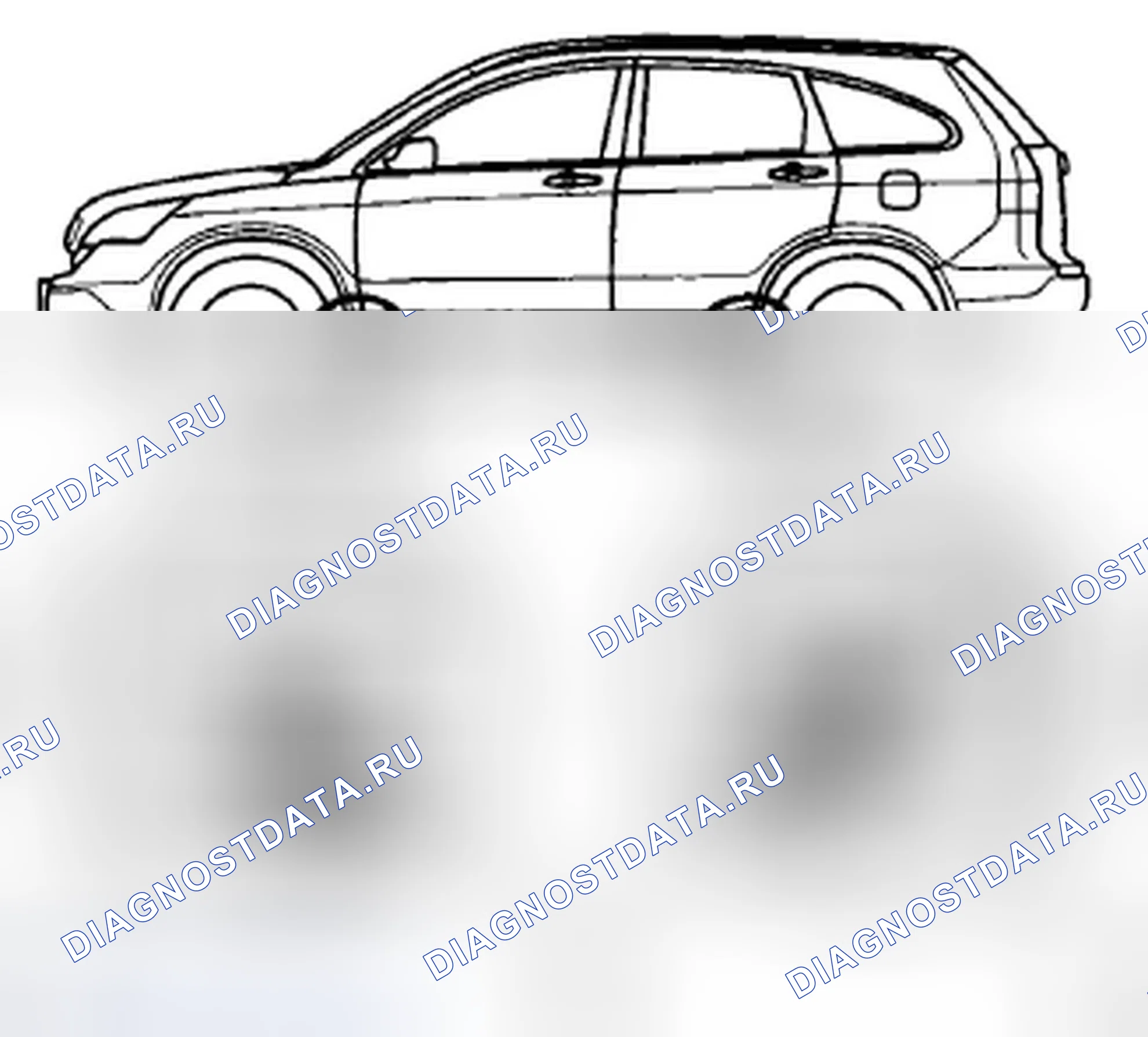 Рис. 31: Подъем транспортного средства. Honda CR-V III рестайлинг