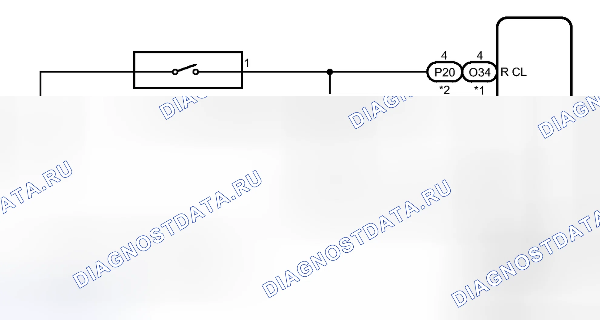Рис. 554: электросхема. Toyota Sequoia II рестайлинг