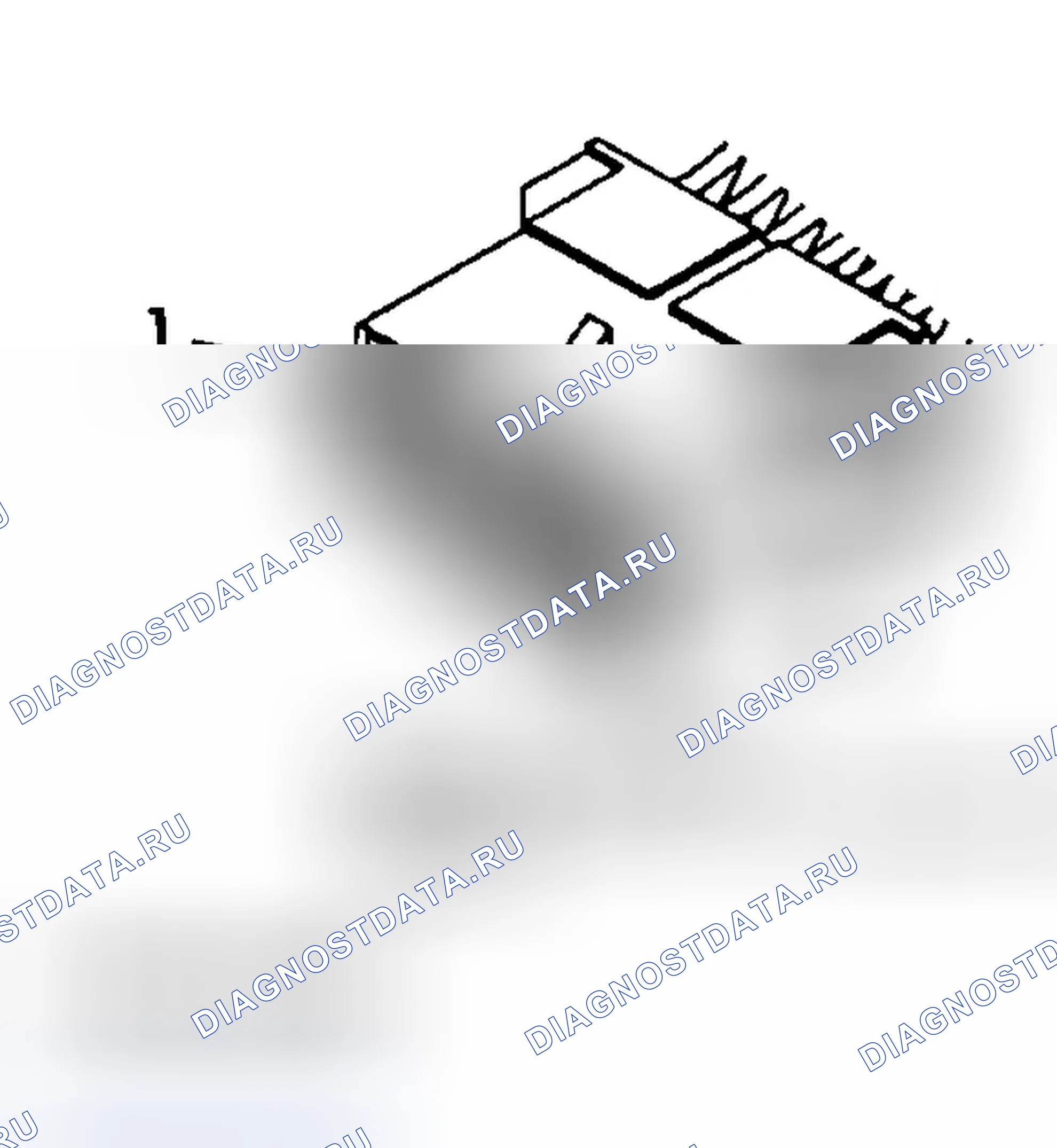 Рис. 23: Модуль подушек безопасности (13-ходовой разъем). Dodge Dakota WS 