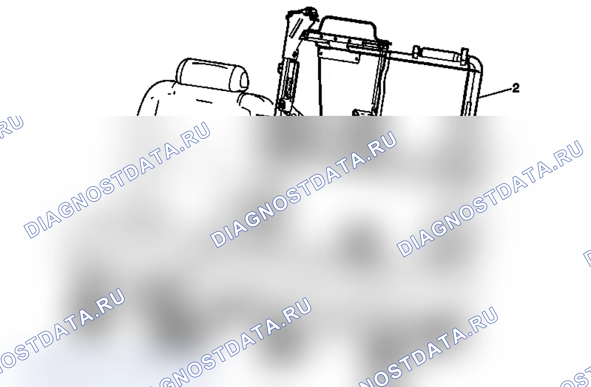 Рис. 75: Замена каркаса подушки спинки заднего сиденья (Avalanche/Escalade EXT). Chevrolet Tahoe III