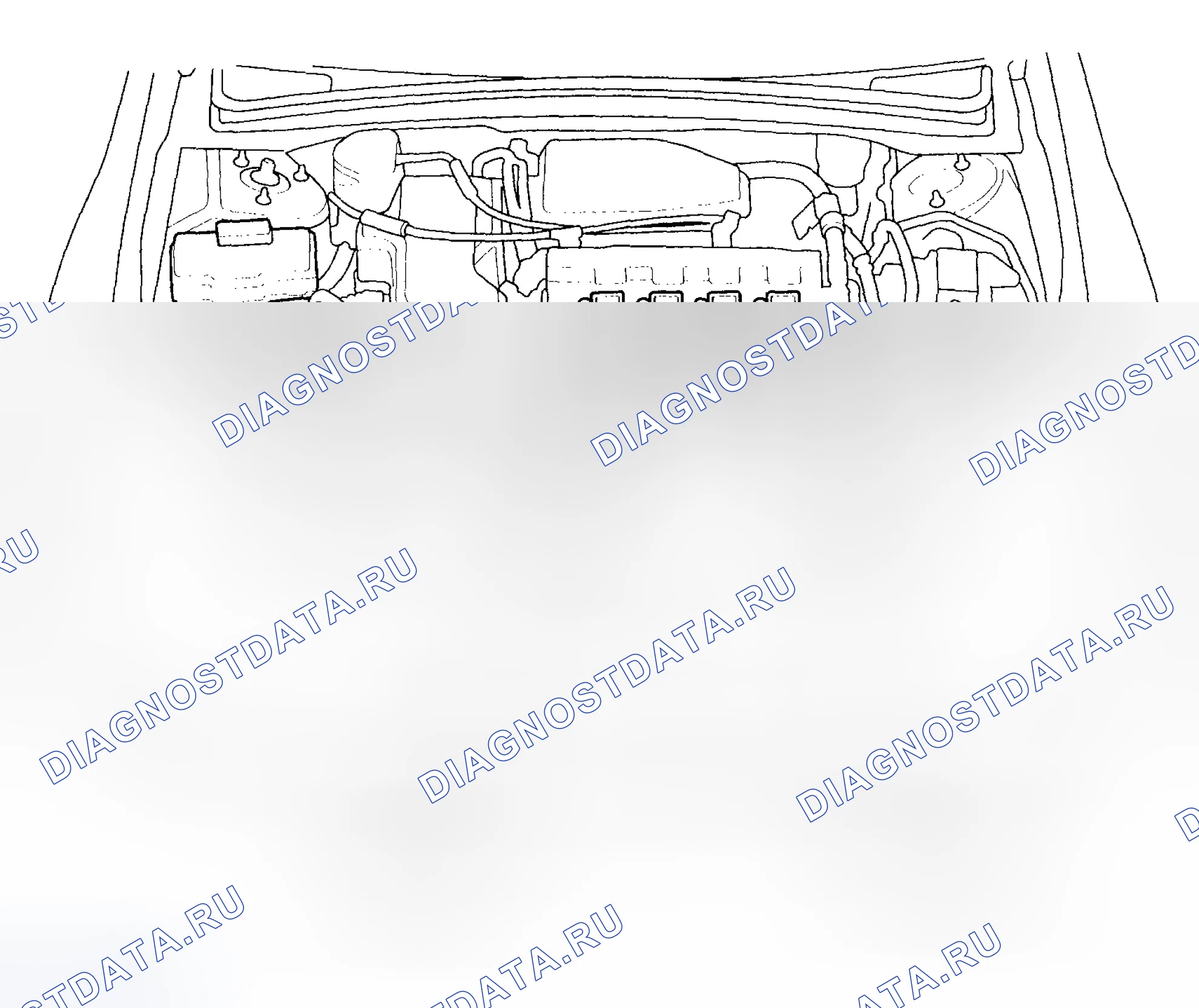 Рис. 1: Указатель расположения компонентов. Honda Civic VII
