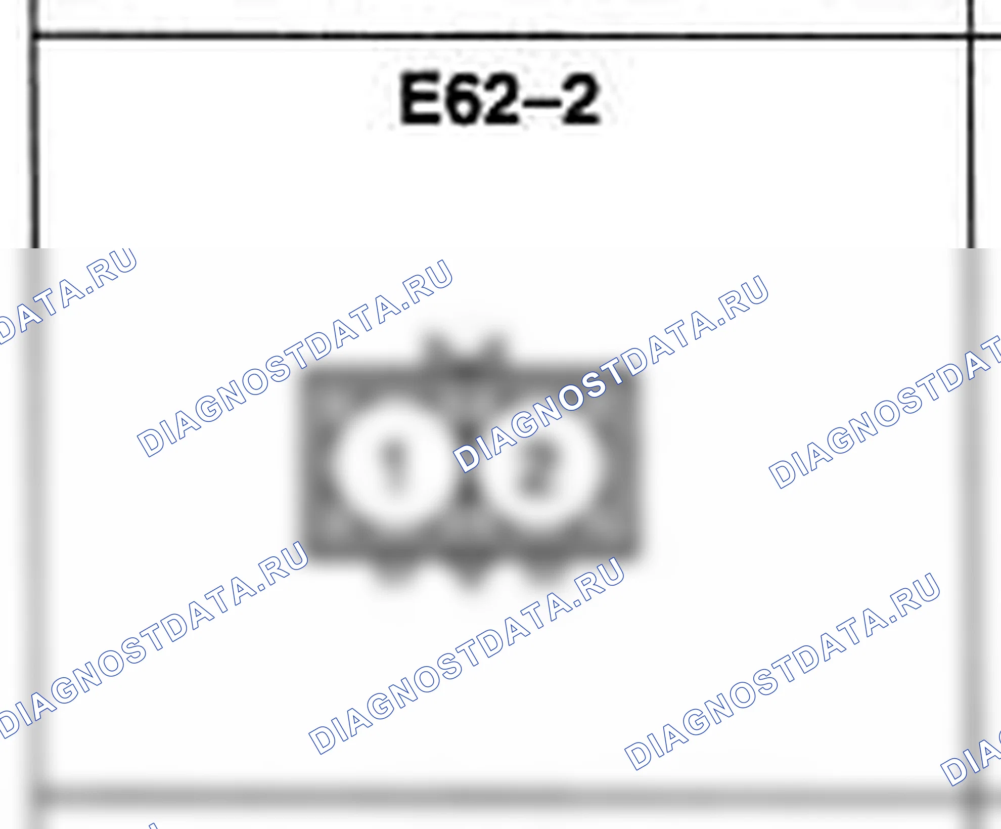 Распиновка разъёма E62-2 — жгута двигателя. Hyundai H-1 A1