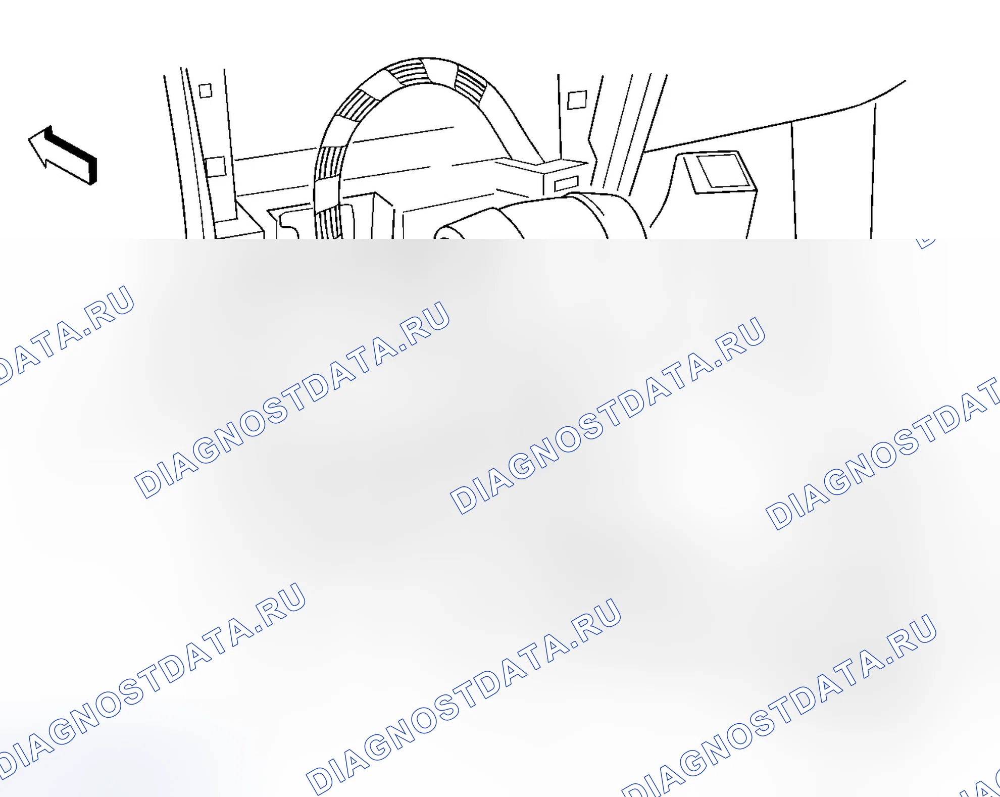 Рис. 7: Центральная напольная консоль (W49). GMC Envoy II