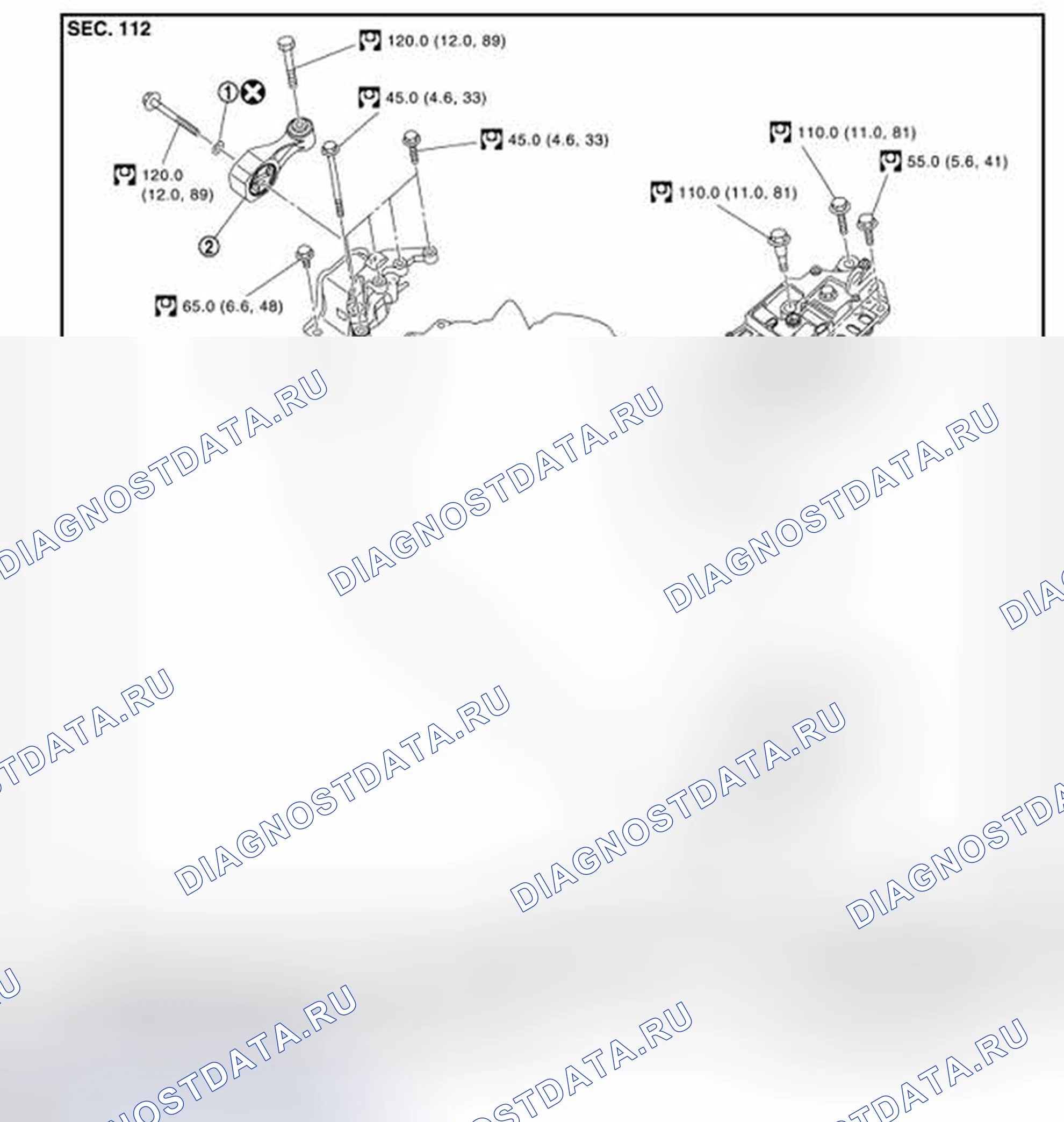 Рис. 41: 4WD (AWD): разнесенный вид. Nissan Juke I