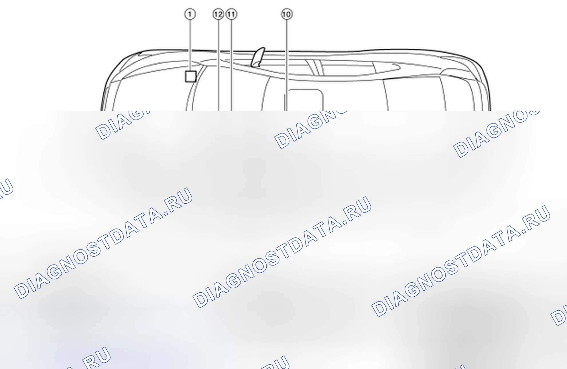 Рис. 21: Расположение компонентов. Honda Passport I